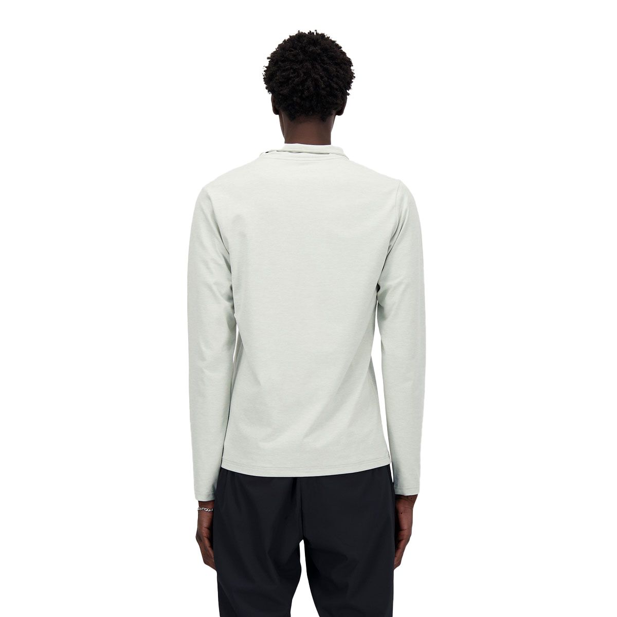 New Balance Mens Space Dye Quarter Zip Pullover Running Top