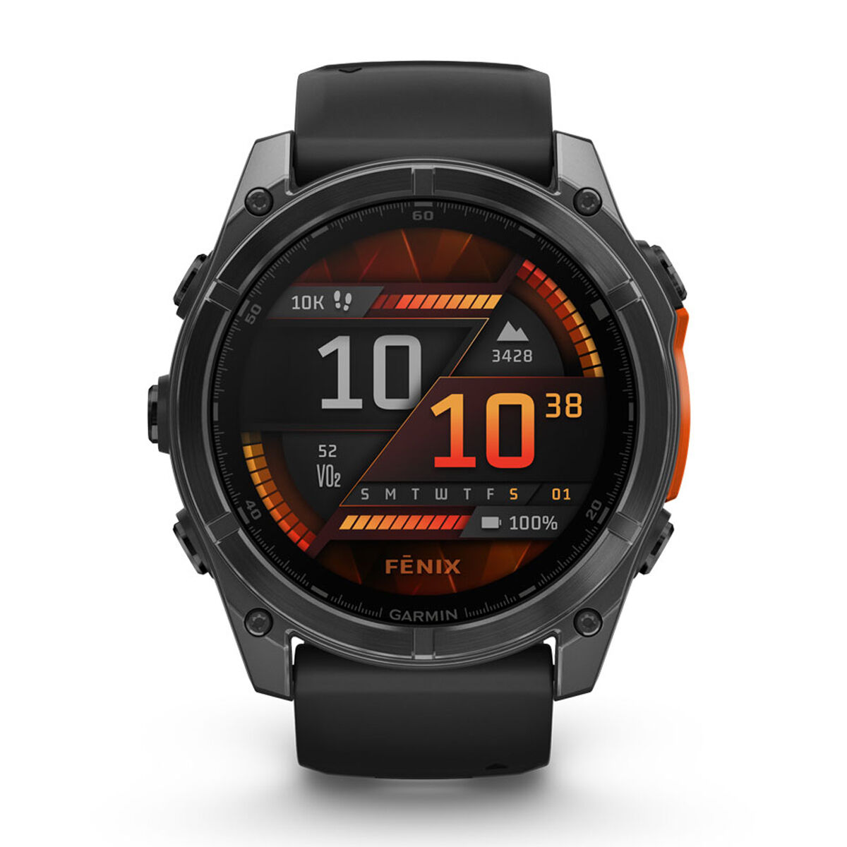 Garmin Fenix 8 51mm AMOLED Glass Watch - Slate/Steel