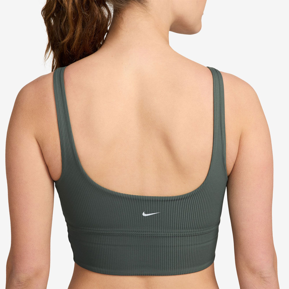 Nike Womens Zenvy Rib Light Support Padded Longline Sports Bra