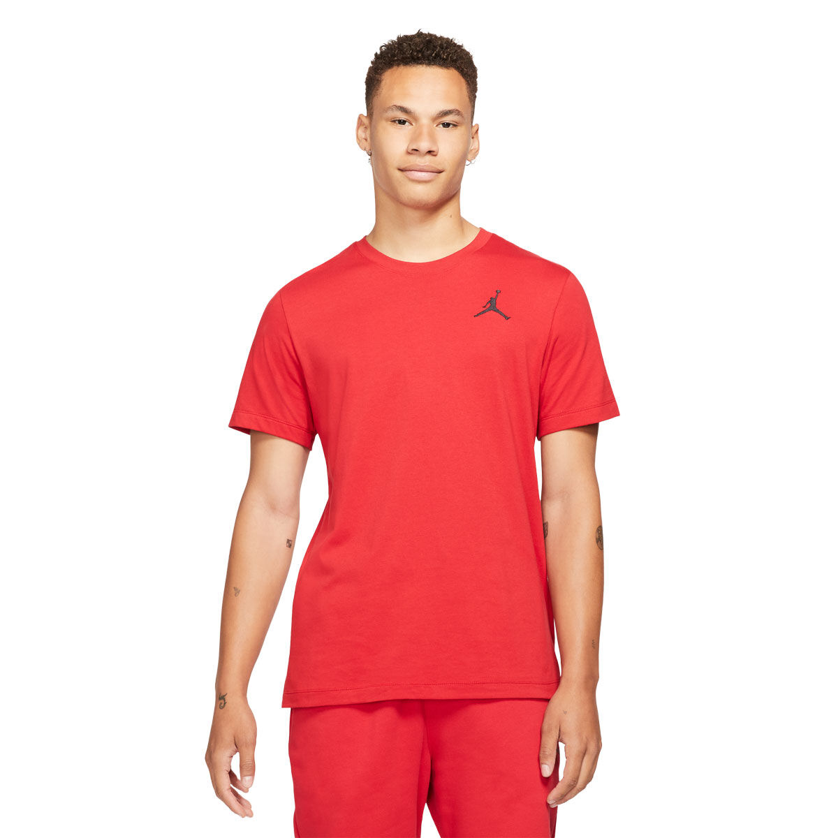 Jordan Mens Jumpman Embroidered Logo Tee