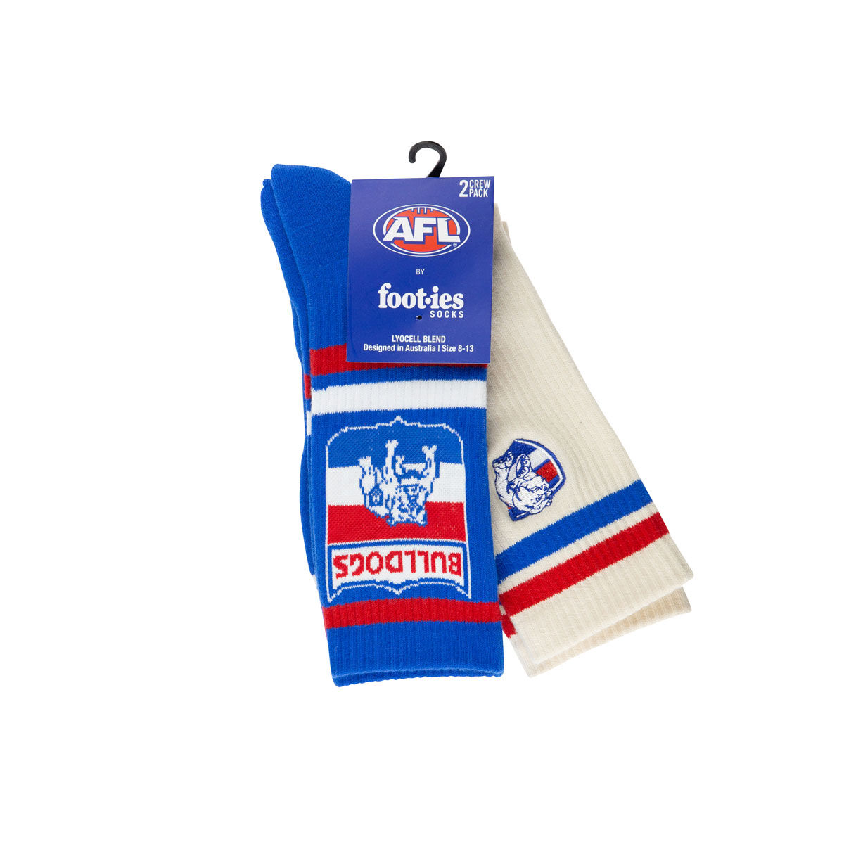 Western Bulldogs Icons 2 Pack Sneaker Socks
