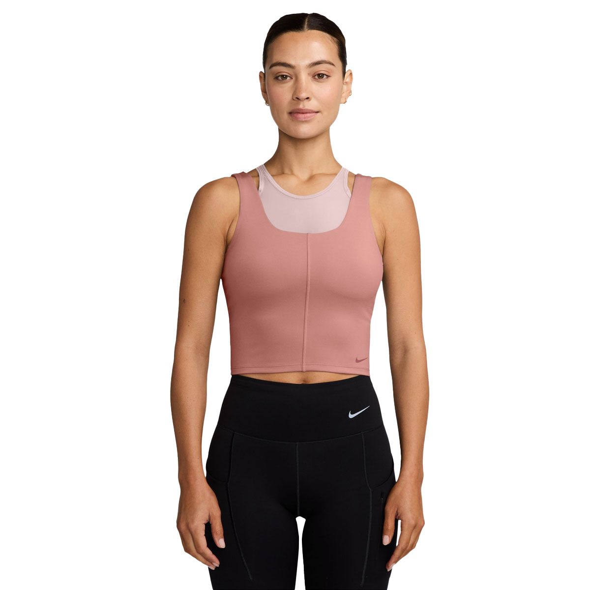 Nike Womens One Dri-FIT Fitted Cropped Short Sleeve Top