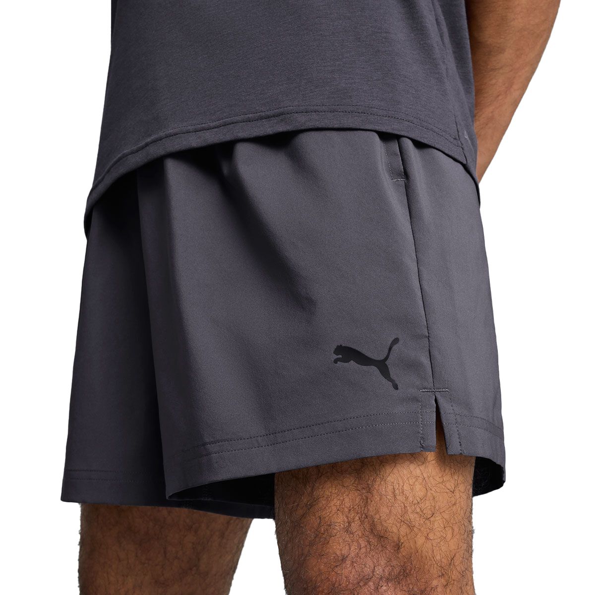 PUMA Mens Train All Day Essentials 5 Inch Woven Training Shorts