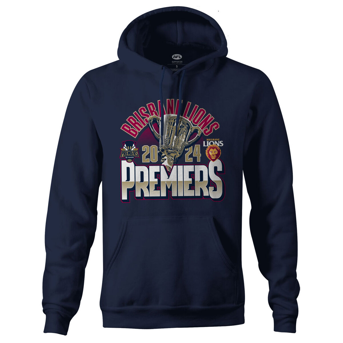 Brisbane Lions Mens 2024 Trophy Hoodie