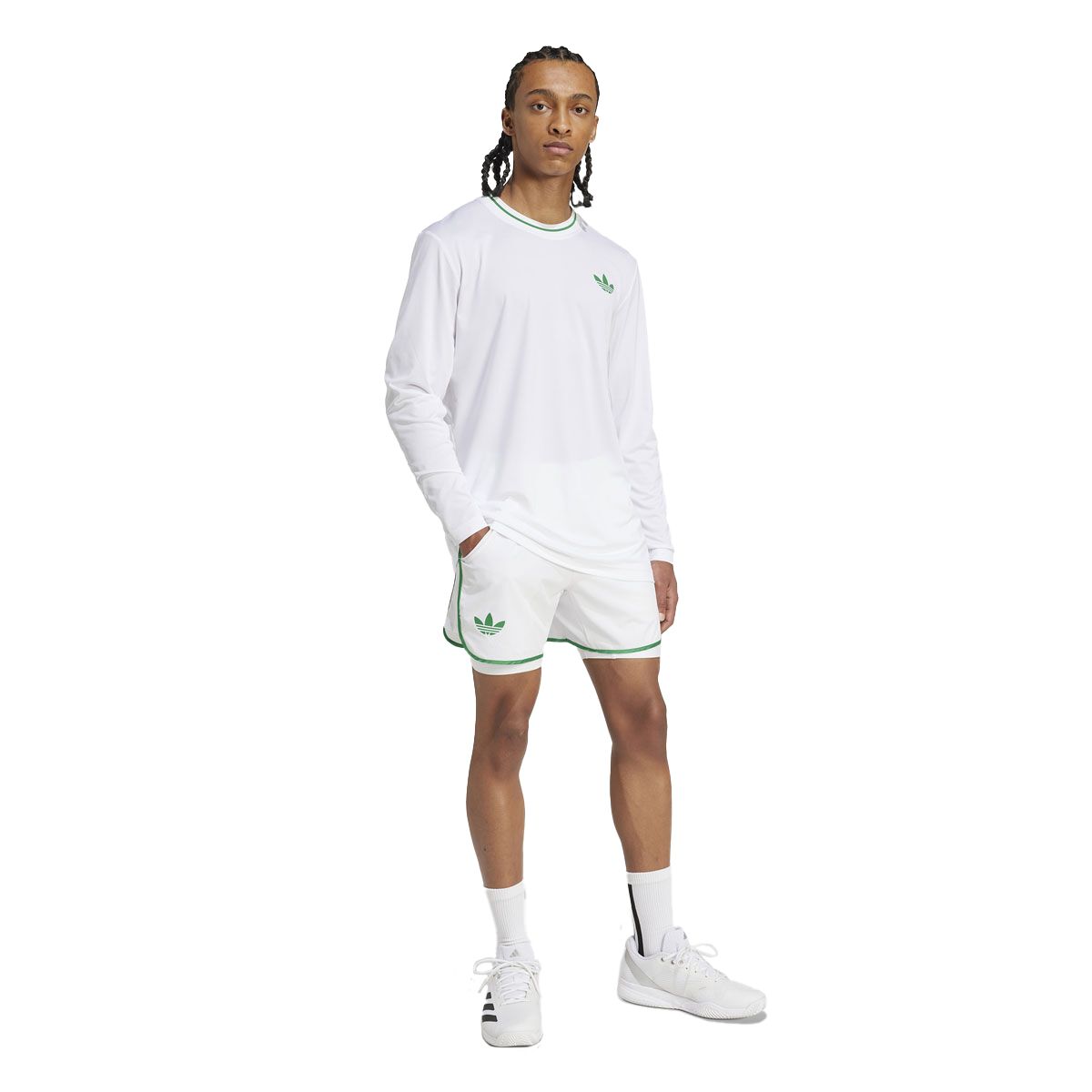 adidas Mens Long Sleeve Pro Tennis Top