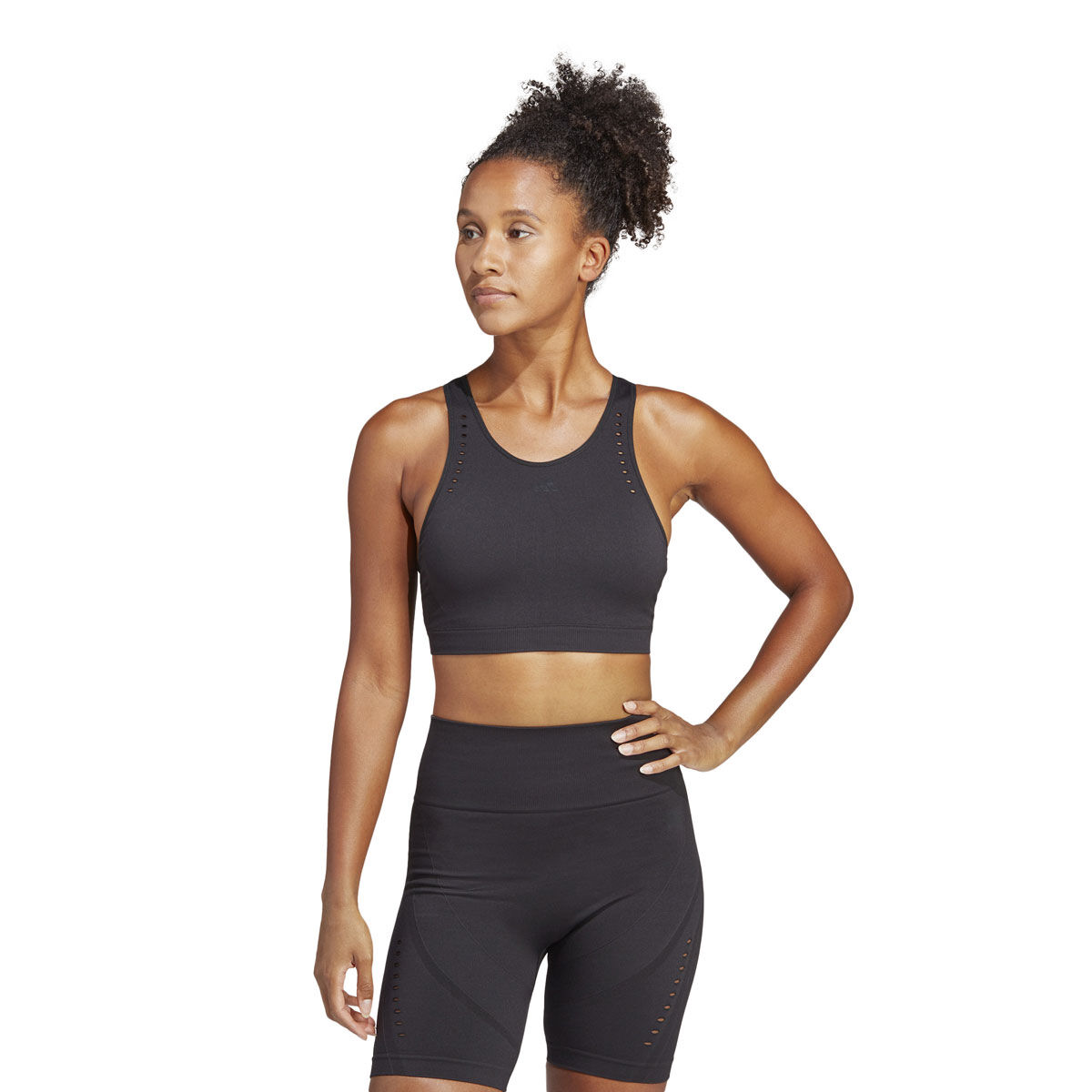 adidas Womens Aeroknit Training Light Support Sports Bra