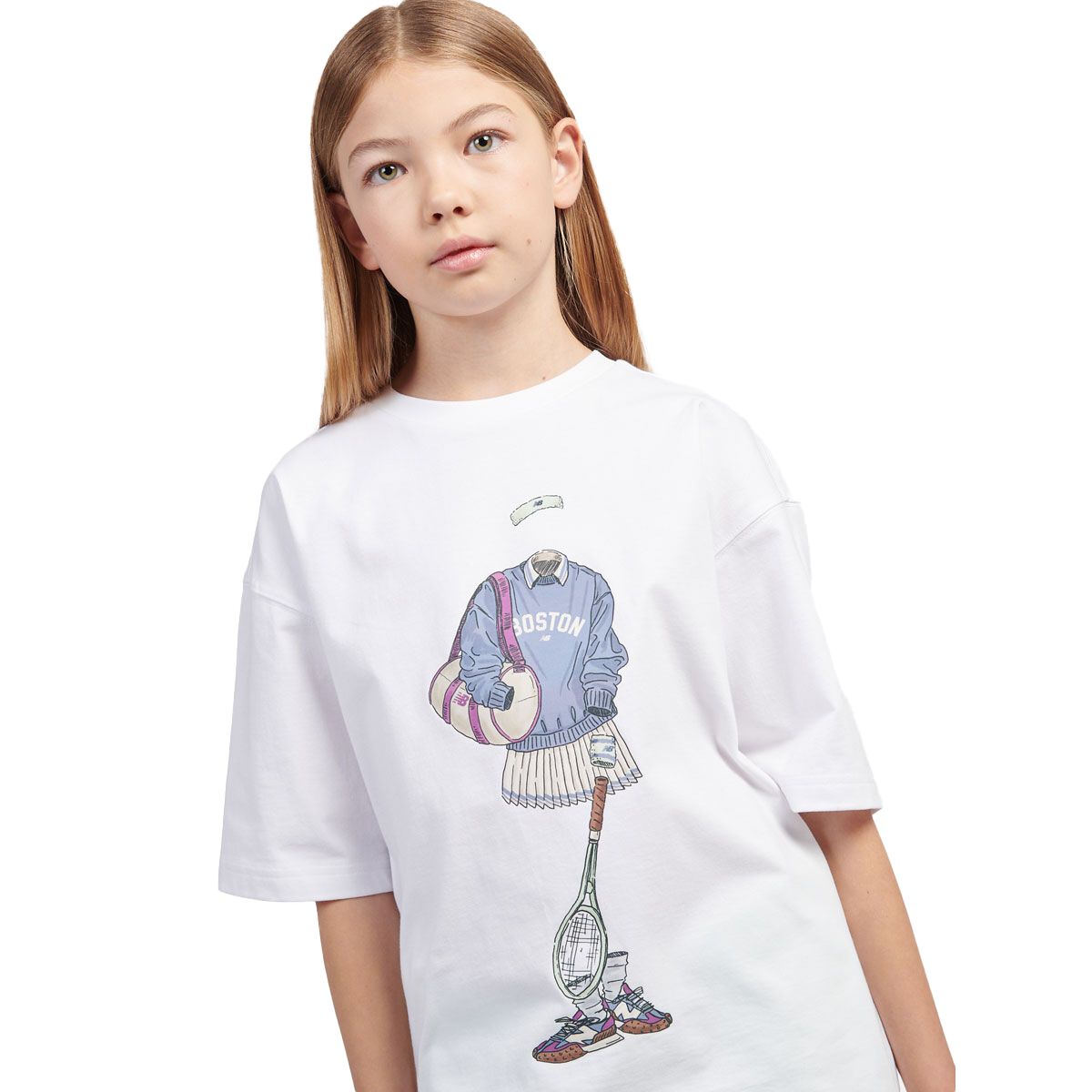 New Balance Junior Tennis Girl Graphic Tee