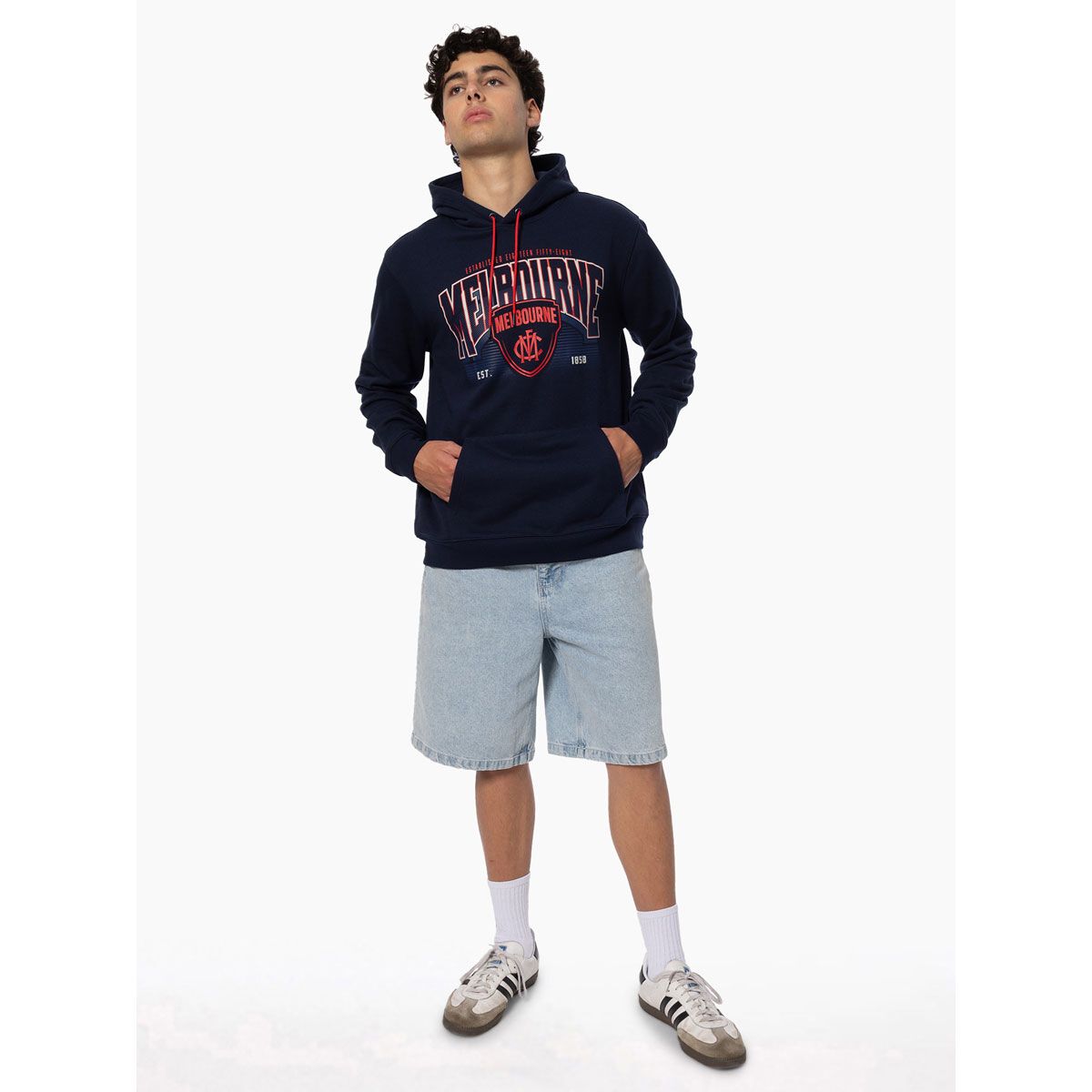 Melbourne Demons Mens Wordmark Hoodie