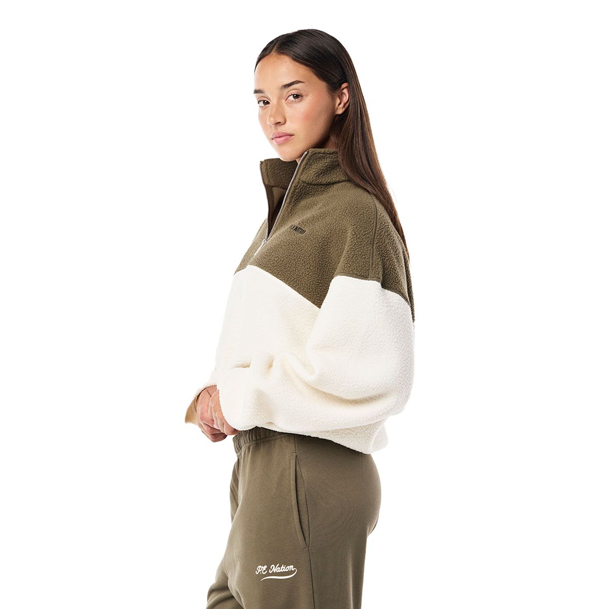 P.E Nation Womens Abode Zip Neck Sweatshirt