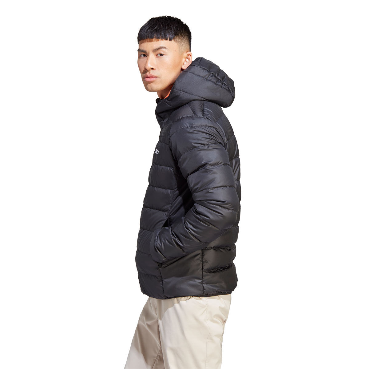 adidas Mens Multi Light Down Hooded Jacket