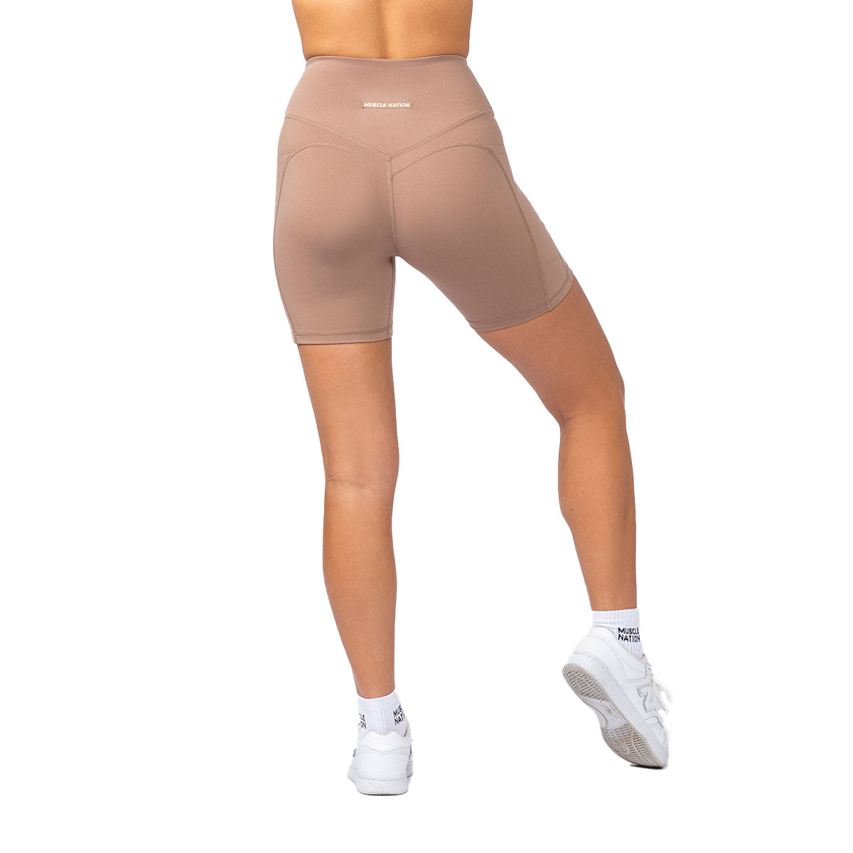 Muscle Nation Womens Shaper Pocket Biker Tights