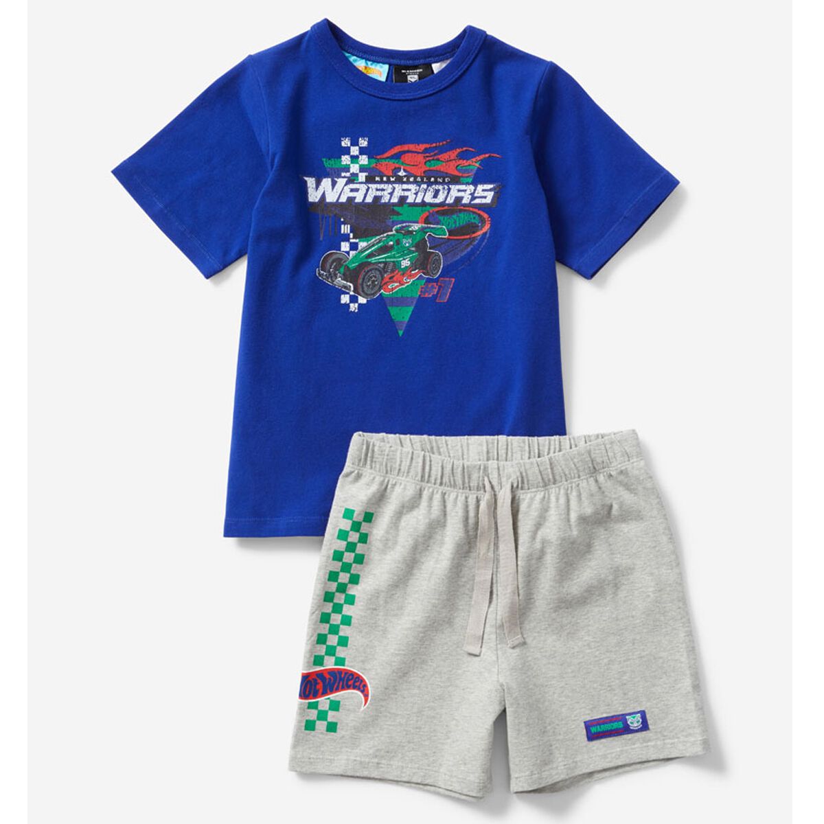 New Zealand Warriors Kids NRL x Hot Wheels Pyjama Set