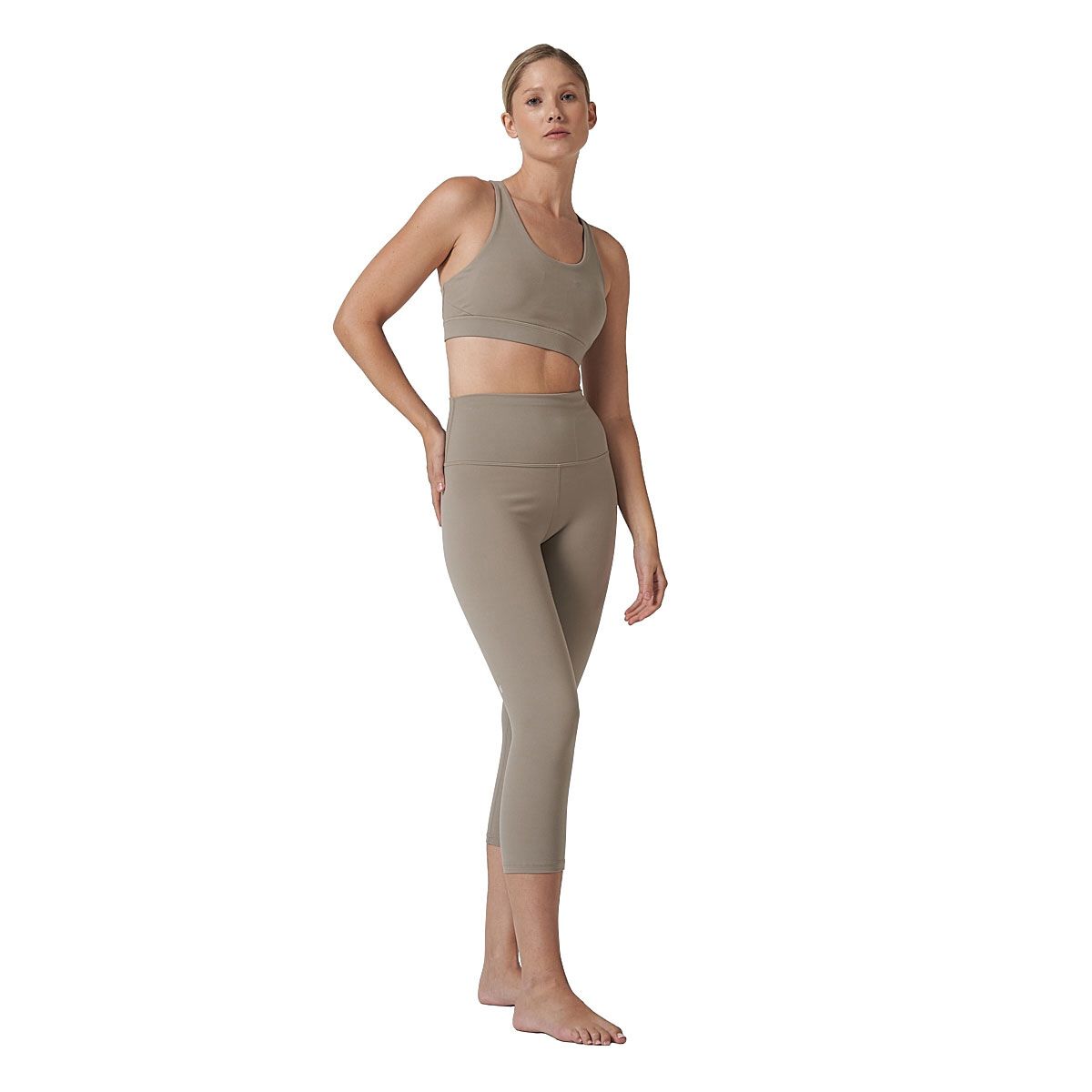 Ell/Voo Womens Studio Crop Sports Bra