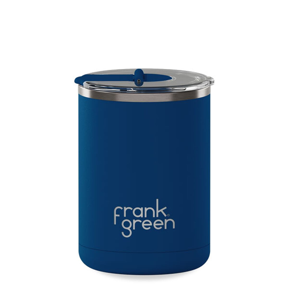 Frank Green Hinged Reusable Cup 355ml/12oz - Blue/Deep Ocean
