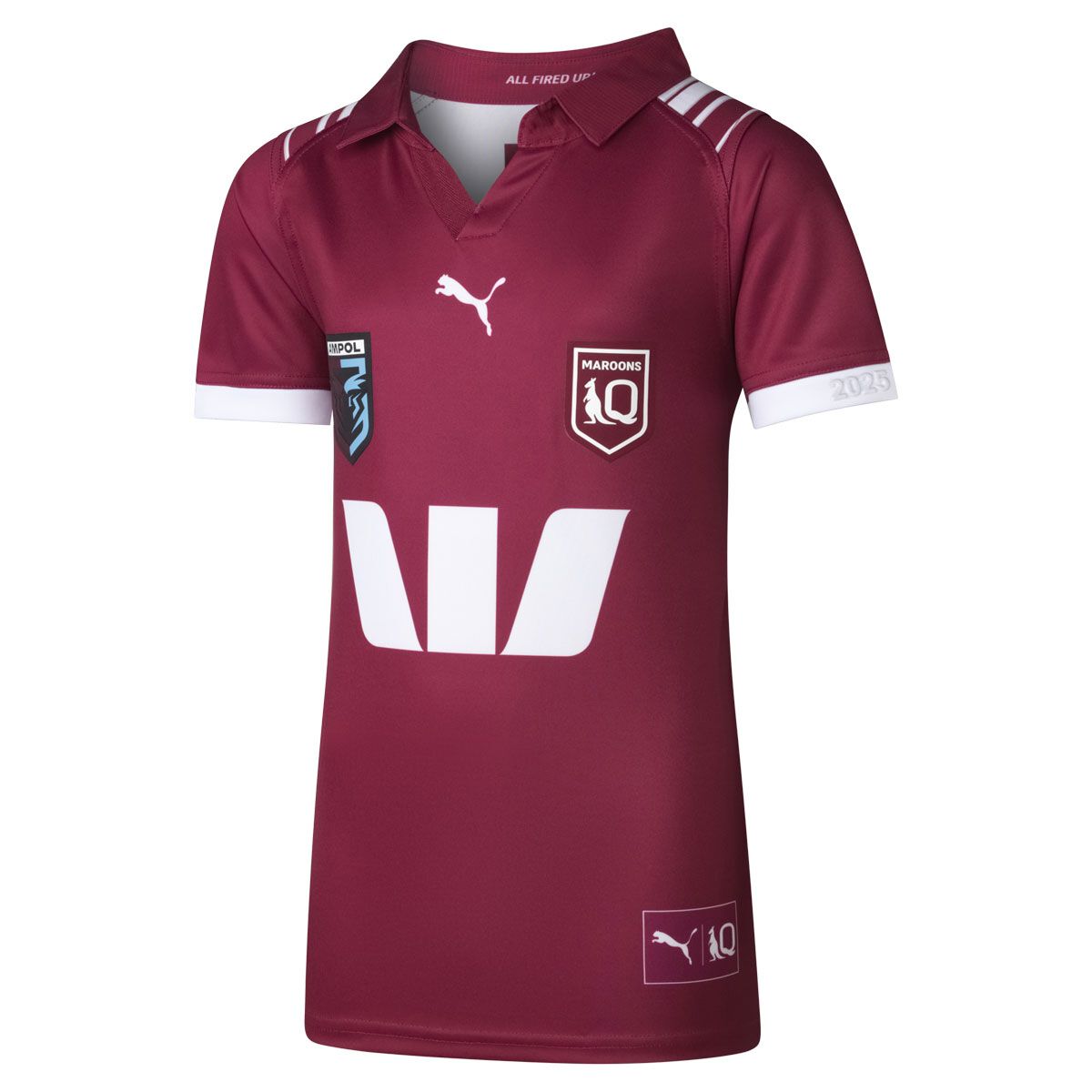 QLD Maroons State of Origin 2025 Kids Home Jersey