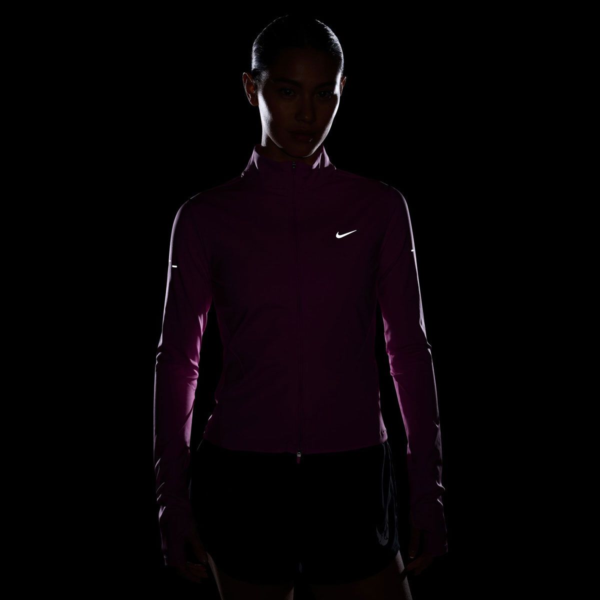 Nike Womens Swift Dri-FIT Full Zip Running Midlayer Top