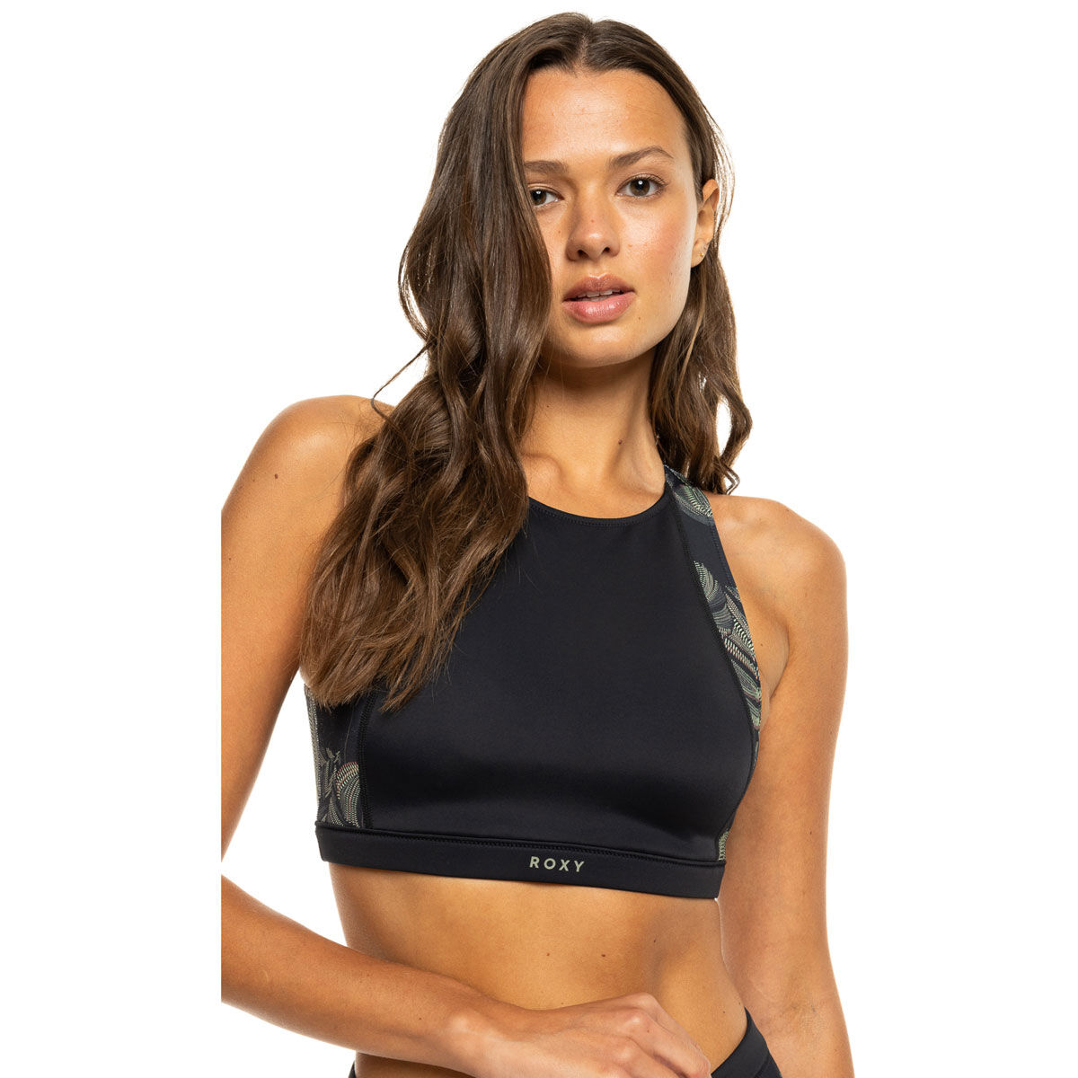 Roxy Womens Pro Wave Swim Crop Top