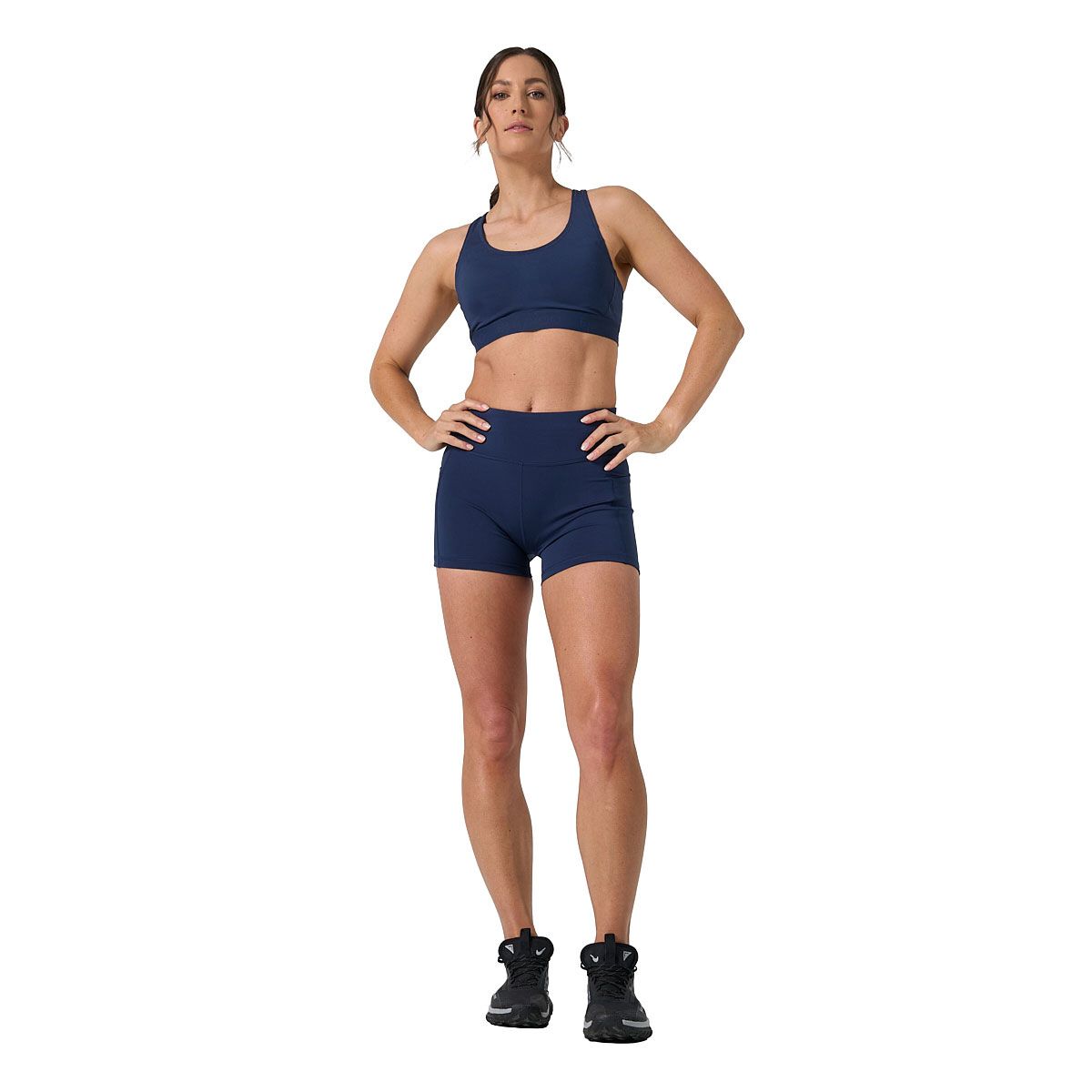 Ell/Voo Womens Essentials 3 Inch Pocket Tights