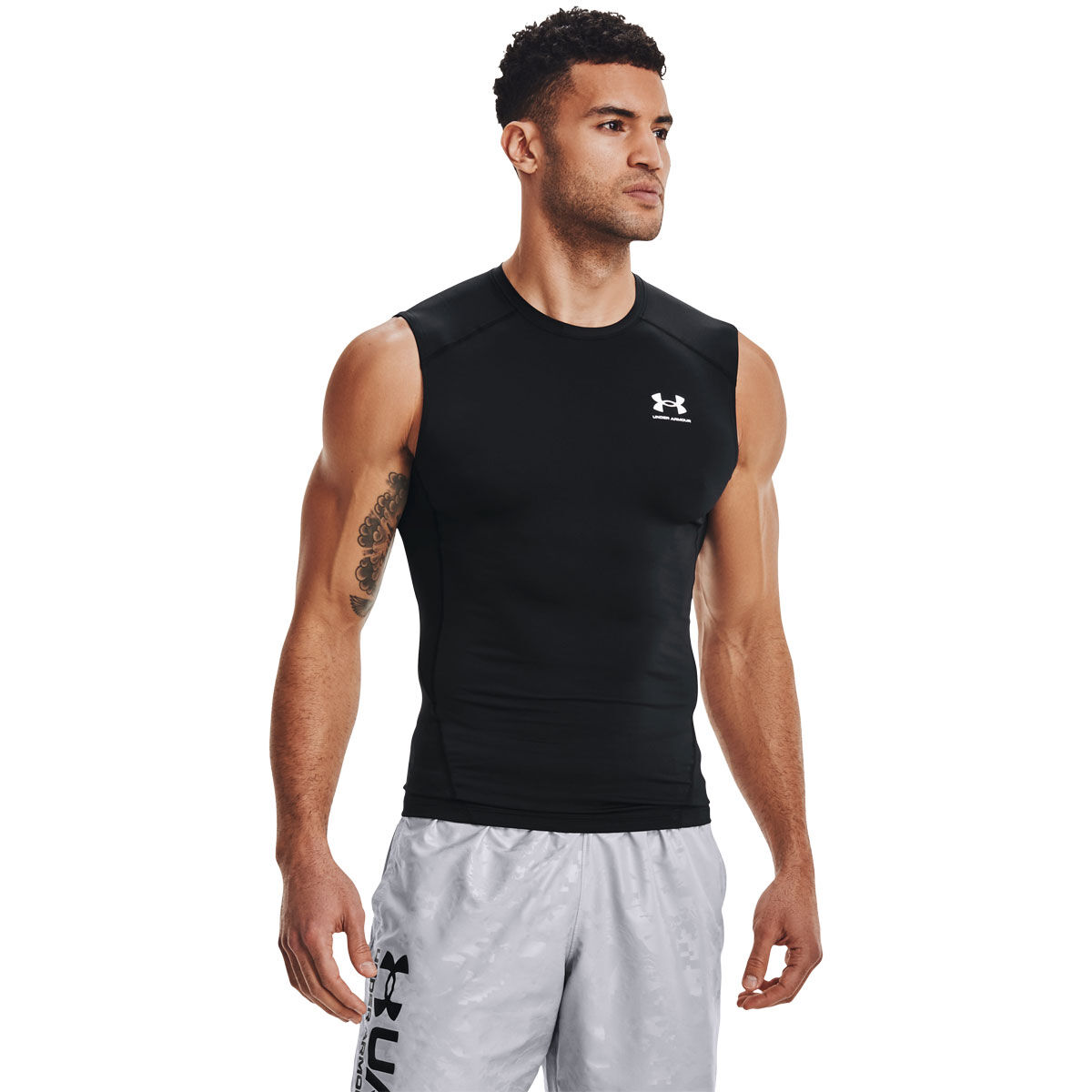 Under Armour Mens HeatGear Armour Sleeveless Compression Top