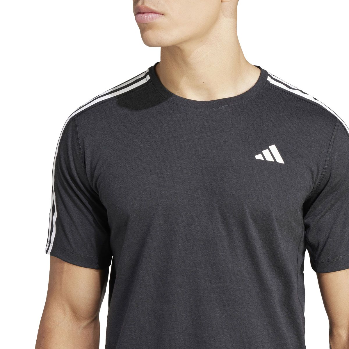 Adidas Mens Own the Run 3 Stripes Tee