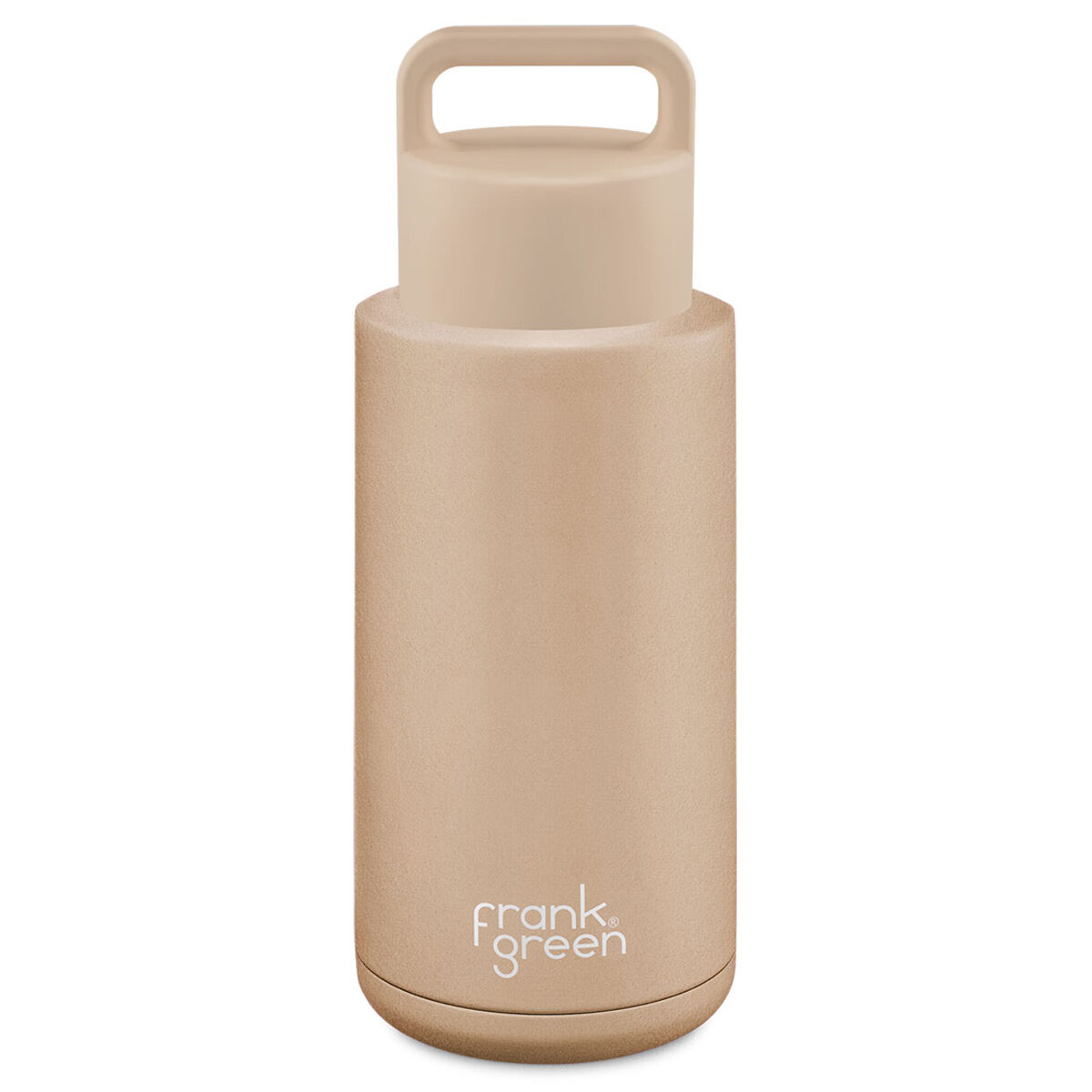 Frank Green Ceramic Reusable Grip 1L/34oz Bottle - Grey/Soft Stone