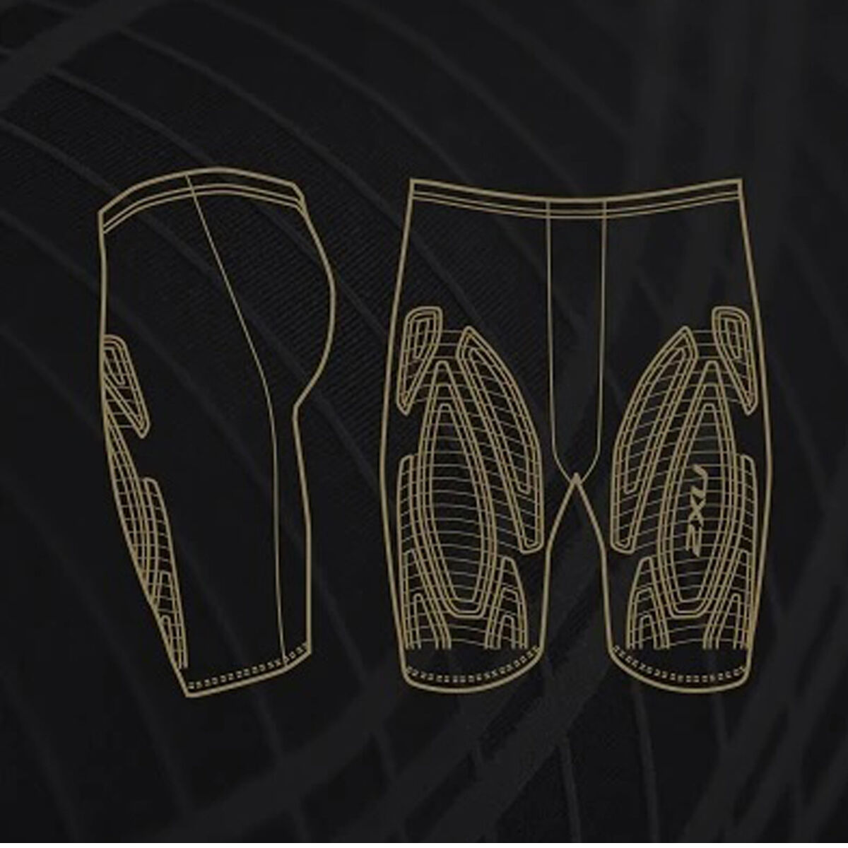 2XU Mens MCS Run Compression Shorts