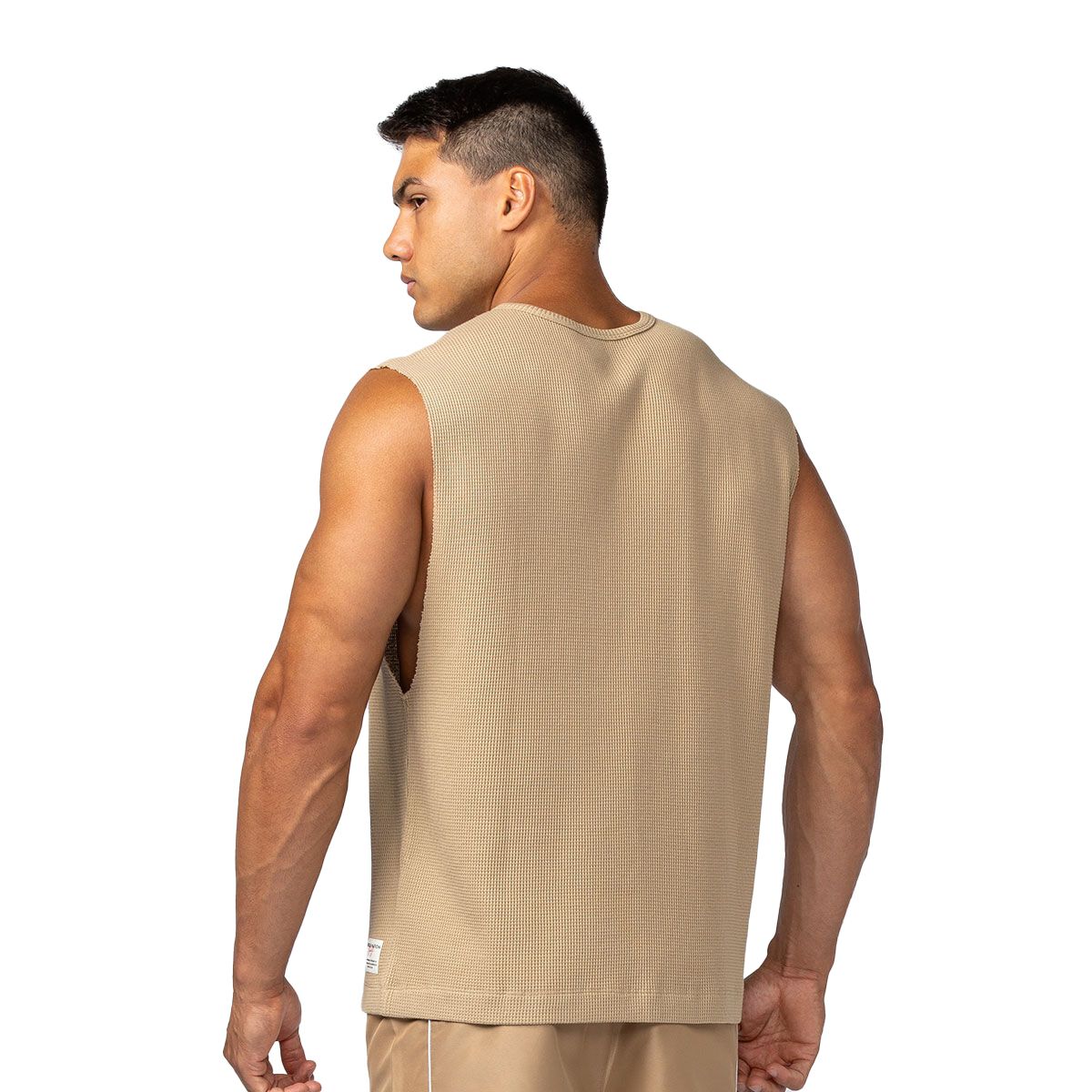 Muscle Nation Mens Lee Lem Waffle Muscle Tank