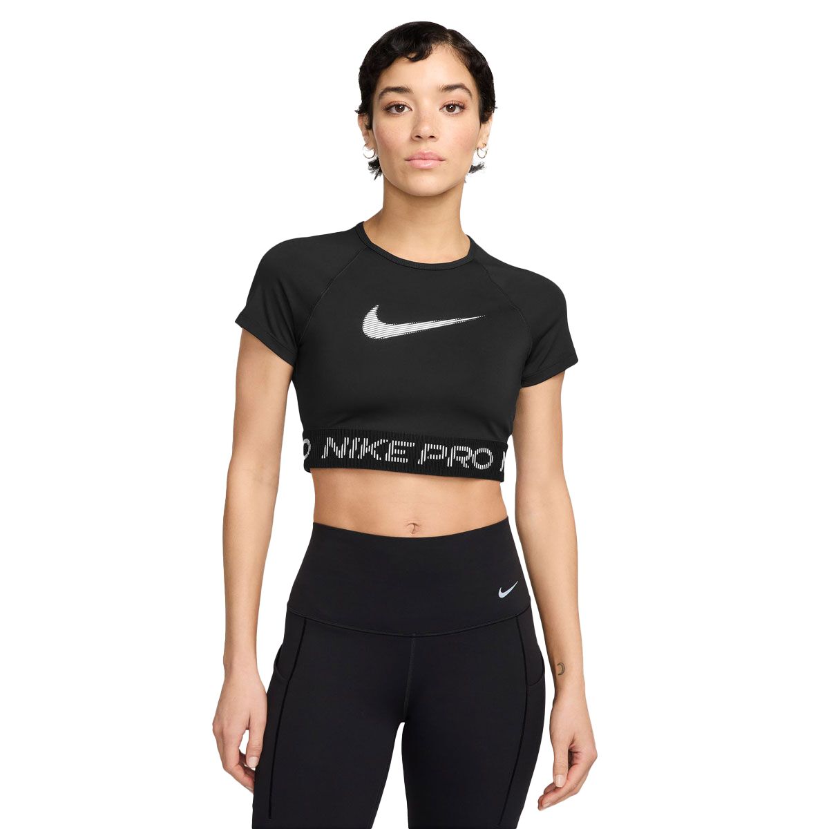Nike Pro Womens Dri-FIT Short Sleeve Graphic Top