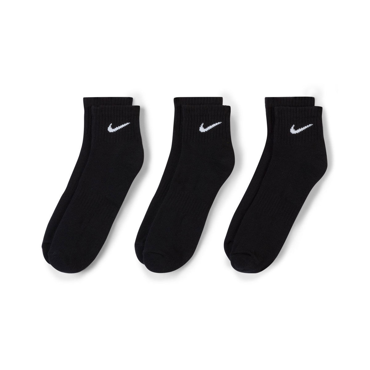 Nike Cotton Quarter 3 Pack Socks