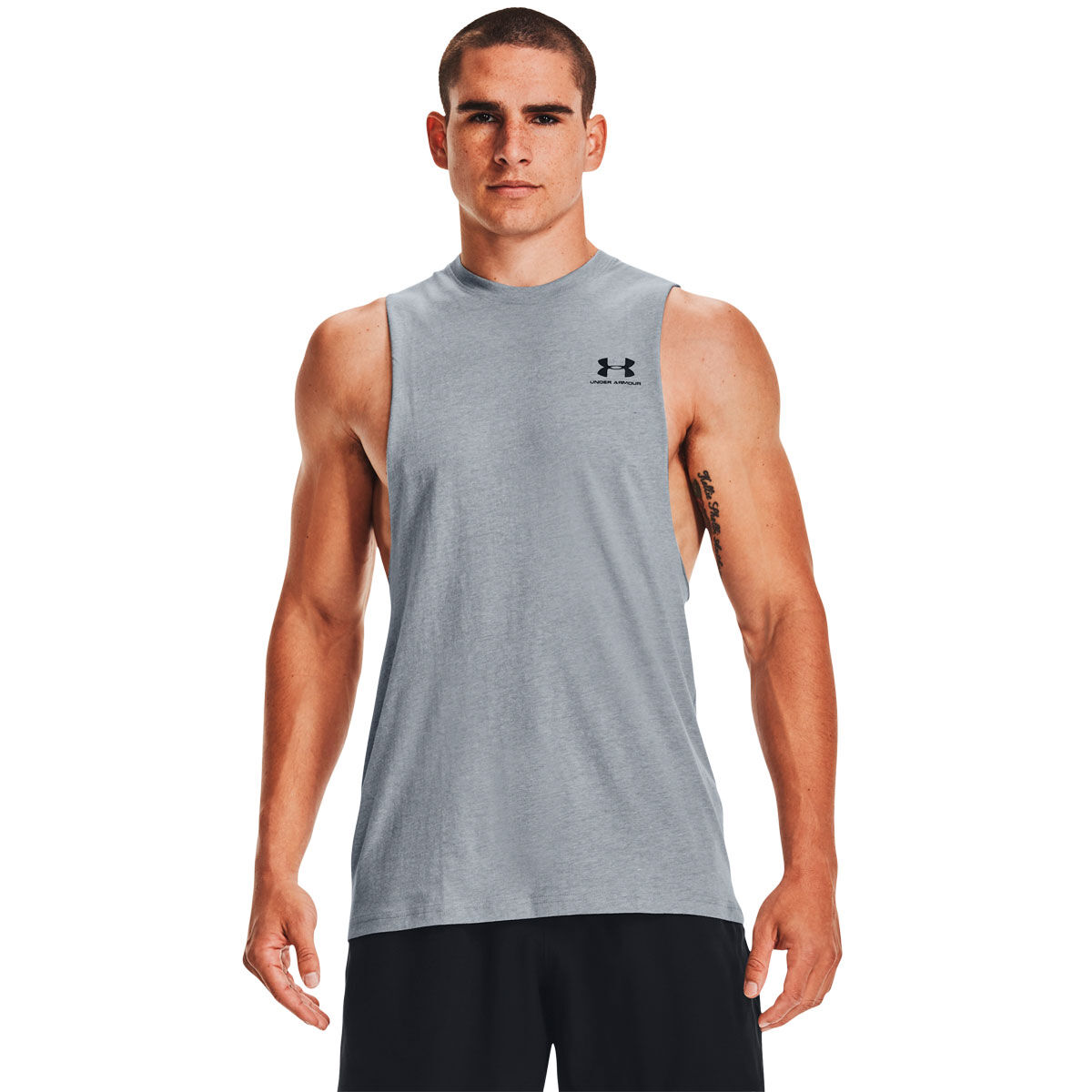 Under Armour Mens Sportstyle Left Chest Cut-Off Tank
