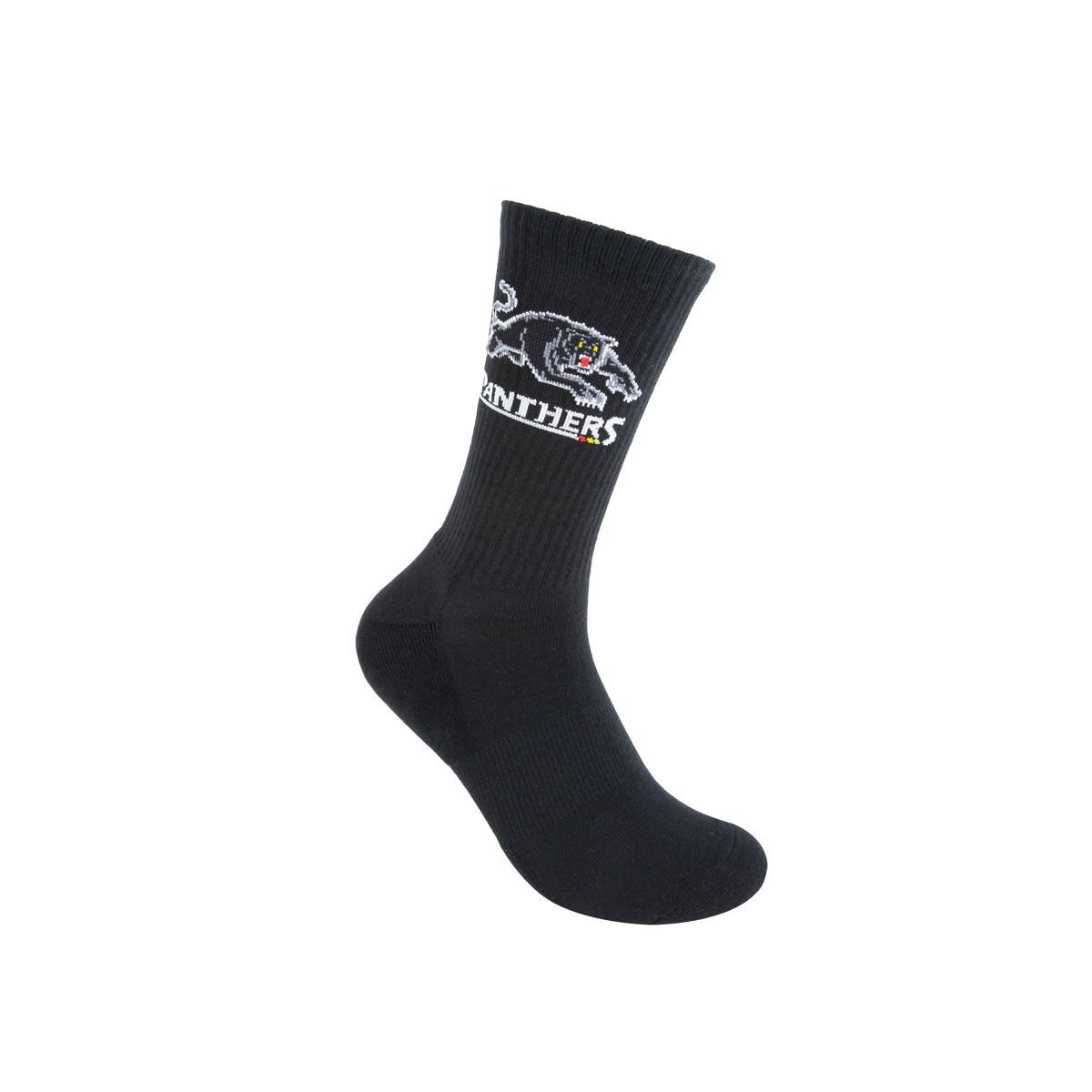 Penrith Panthers Sneaker Socks 2 Pack Black/Cream M/L