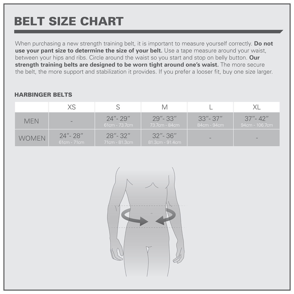 Harbinger Mens Hexcore Weightlifting Belt