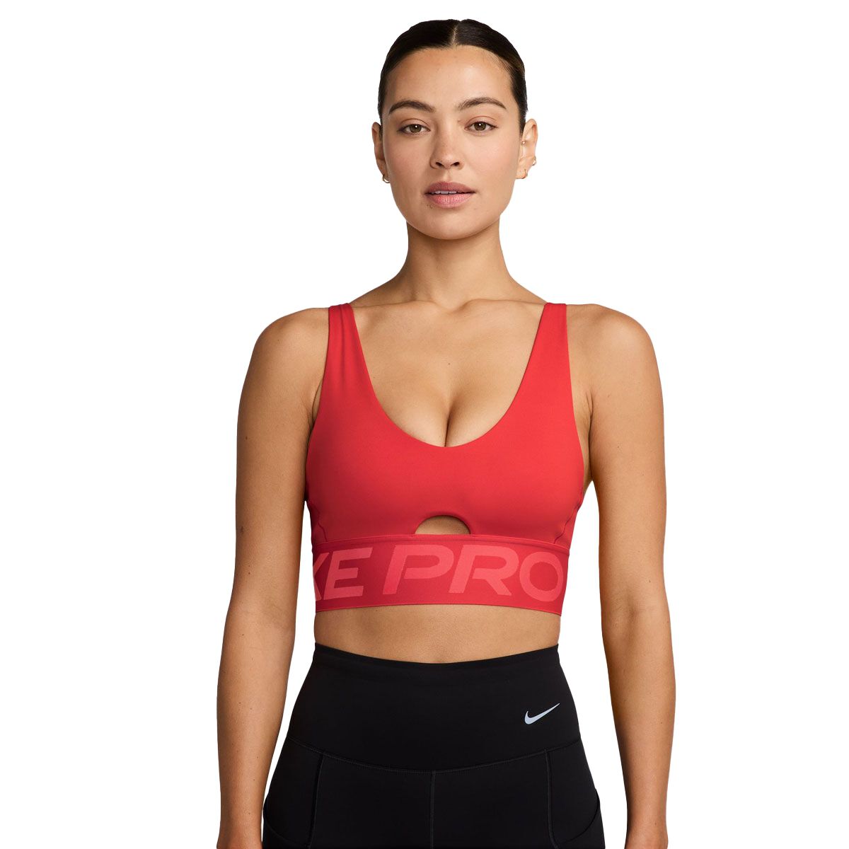 Nike Pro Womens Indy Plunge Dri-FIT Medium Support Sports Bra
