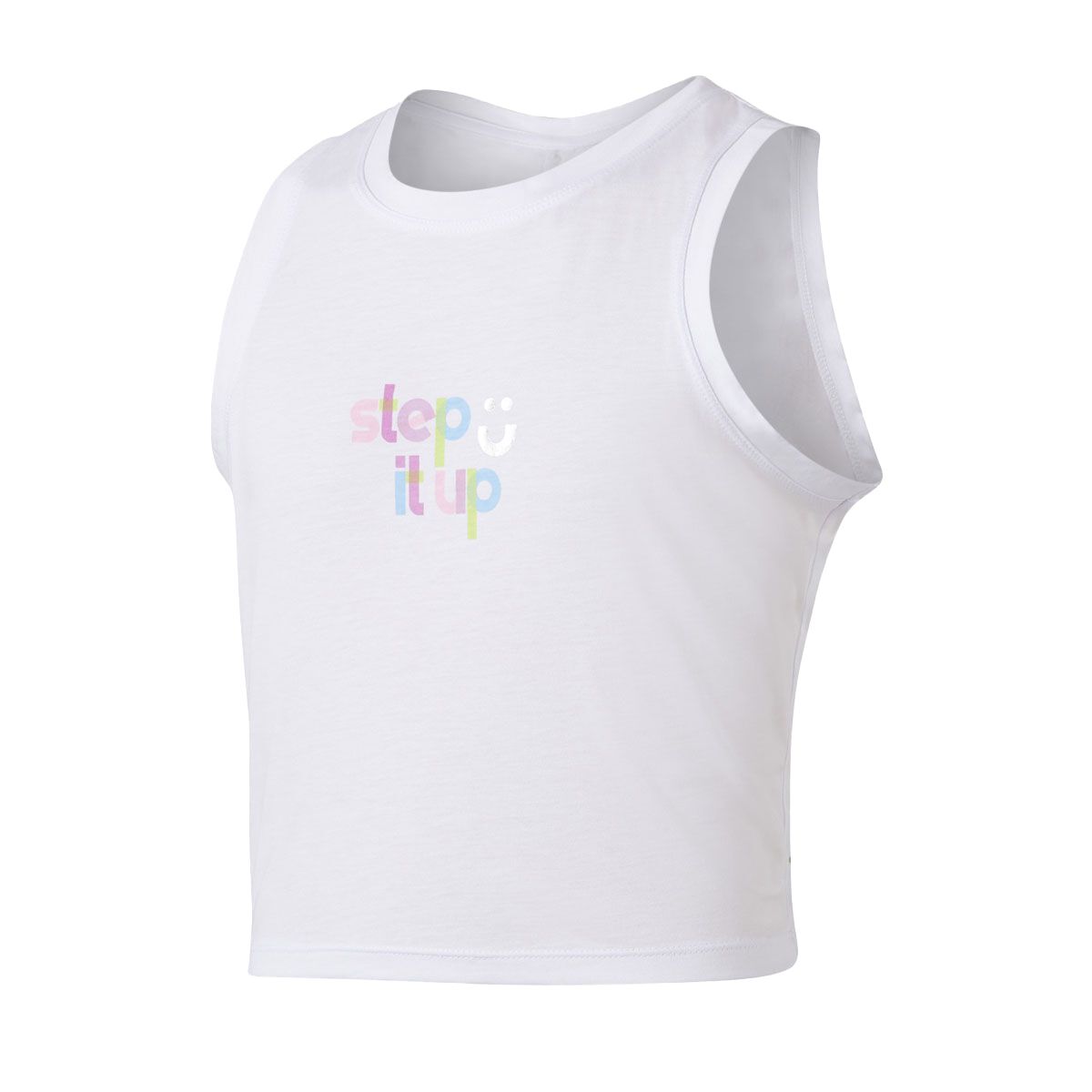 Flo Active Junior Girls Lianna Gathered Back Crop Tank