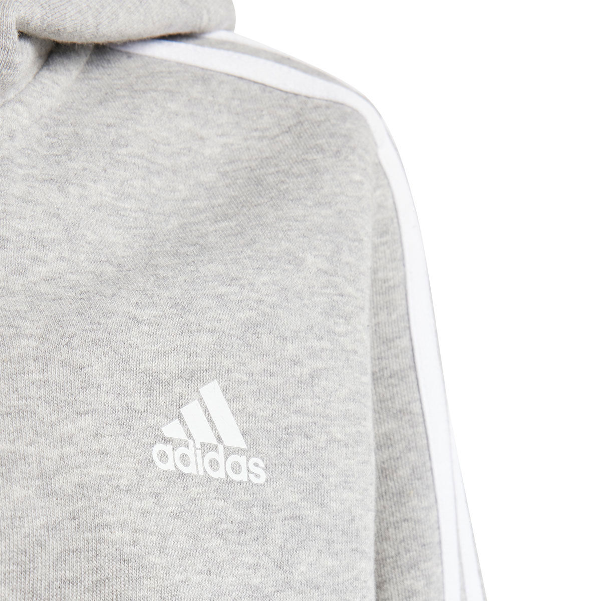 adidas Junior Essentials 3-Stripes Fleece Full Zip Hoodie