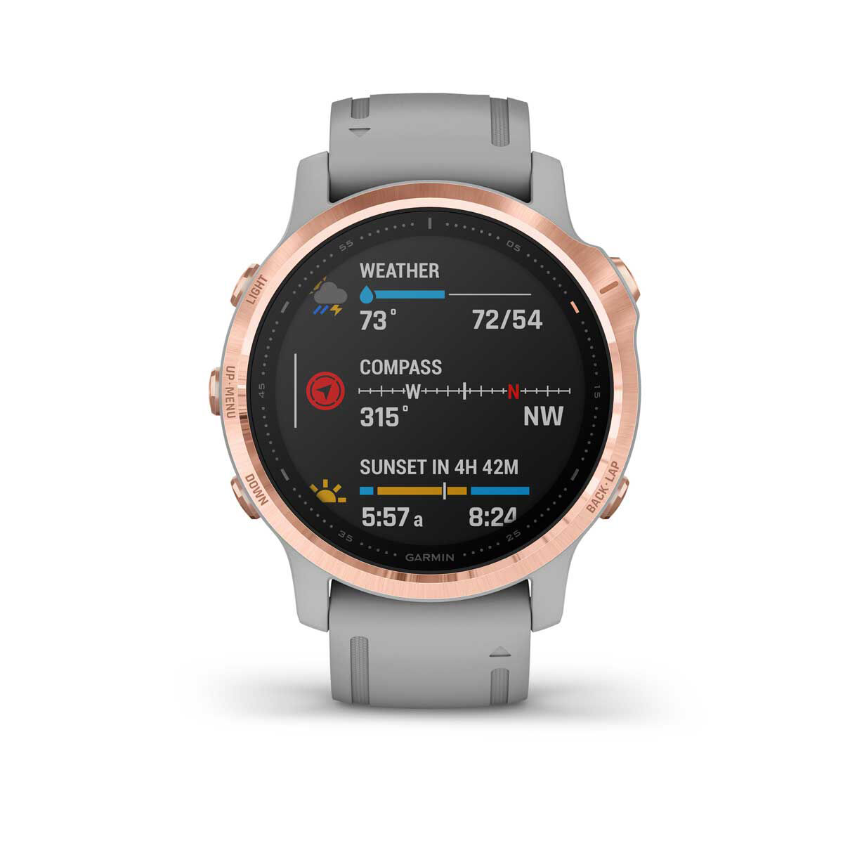 Garmin Fenix 6S Sapphire Watch - Rose Gold