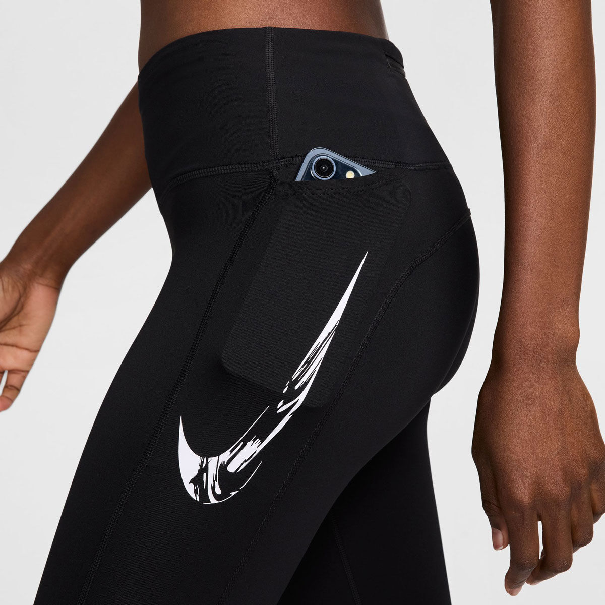 Nike Womens Fast Swoosh Dri-FIT Mid Rise 7/8 Tights