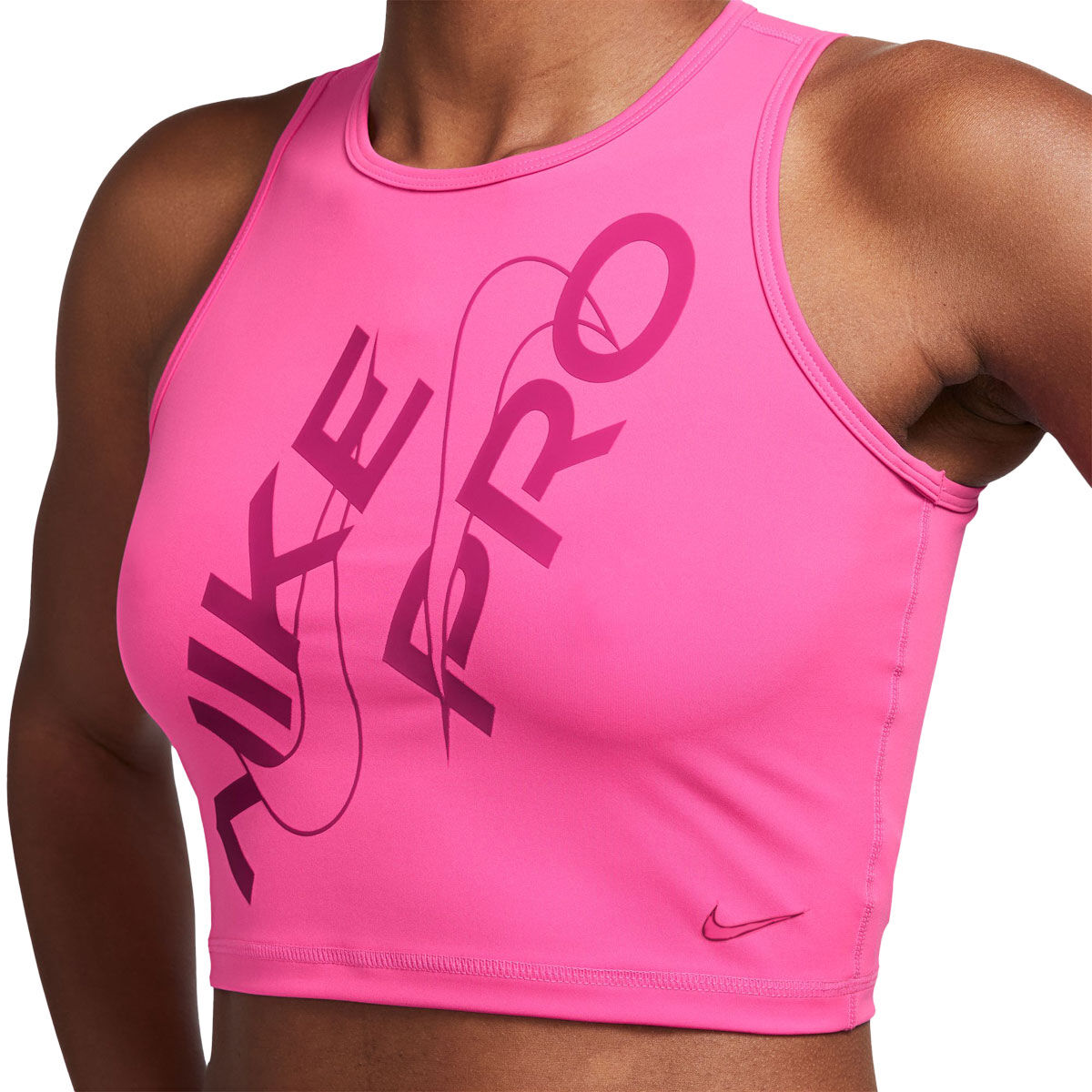 Nike Pro Womens Dri-FIT Graphic Crop Training Tank