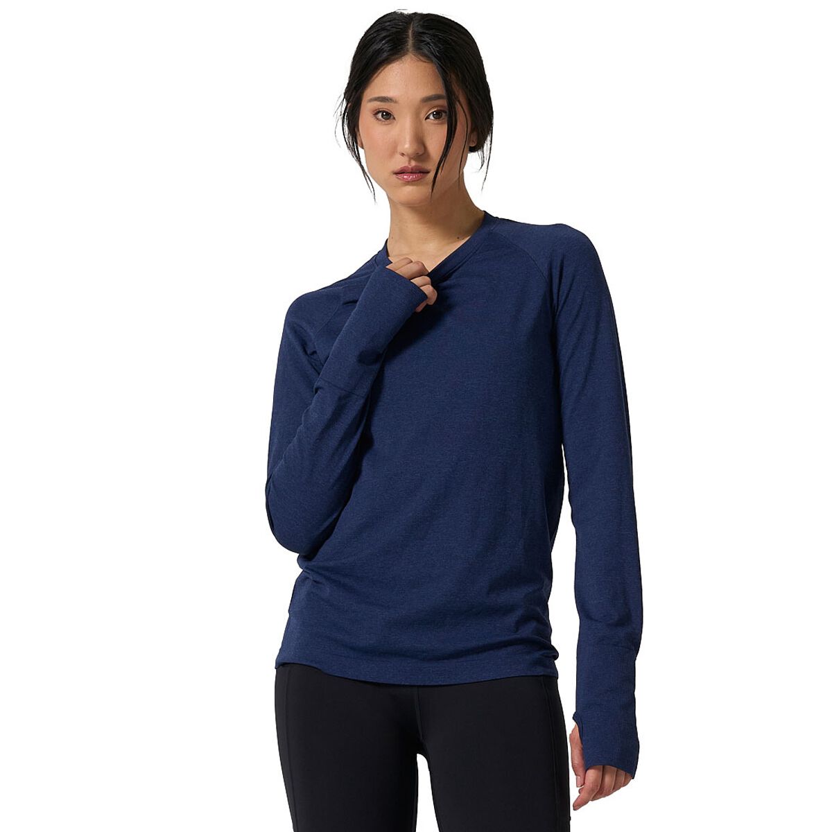 Ell/Voo Womens Reili Seam Free Long Sleeve Tee
