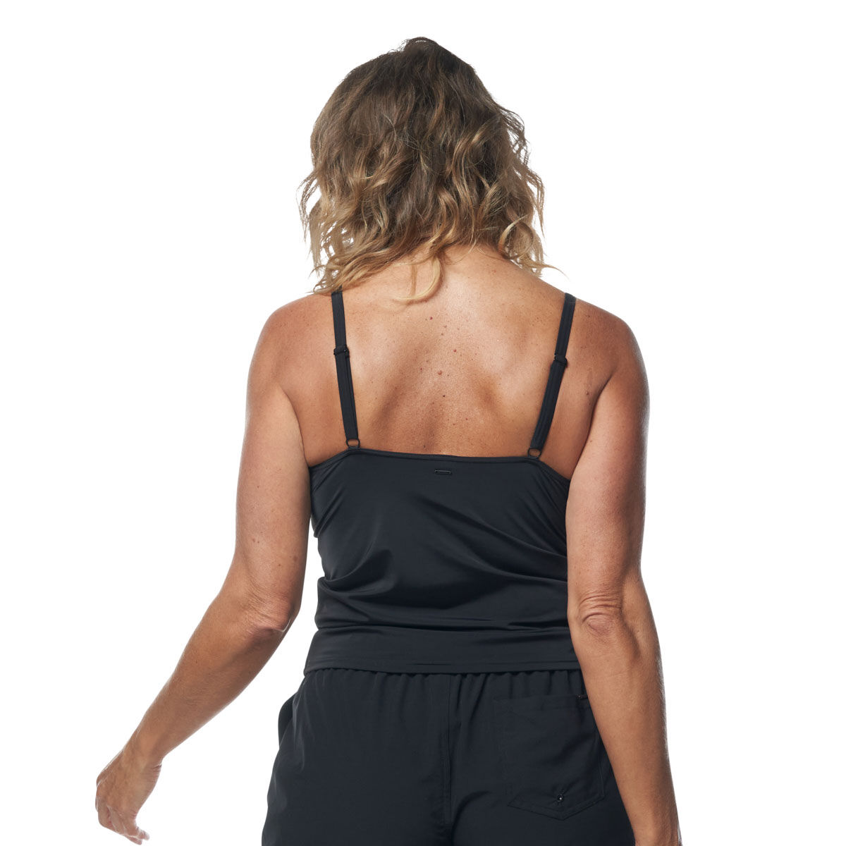 Tahwalhi Womens Solid Tankini Top