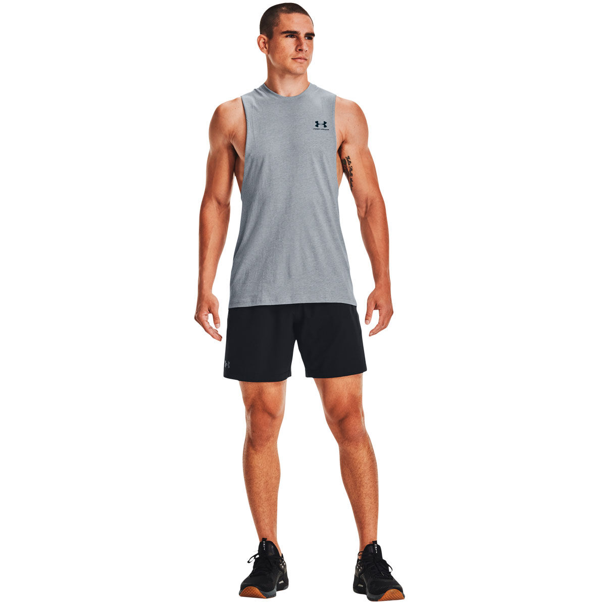 Under Armour Mens Sportstyle Left Chest Cut-Off Tank