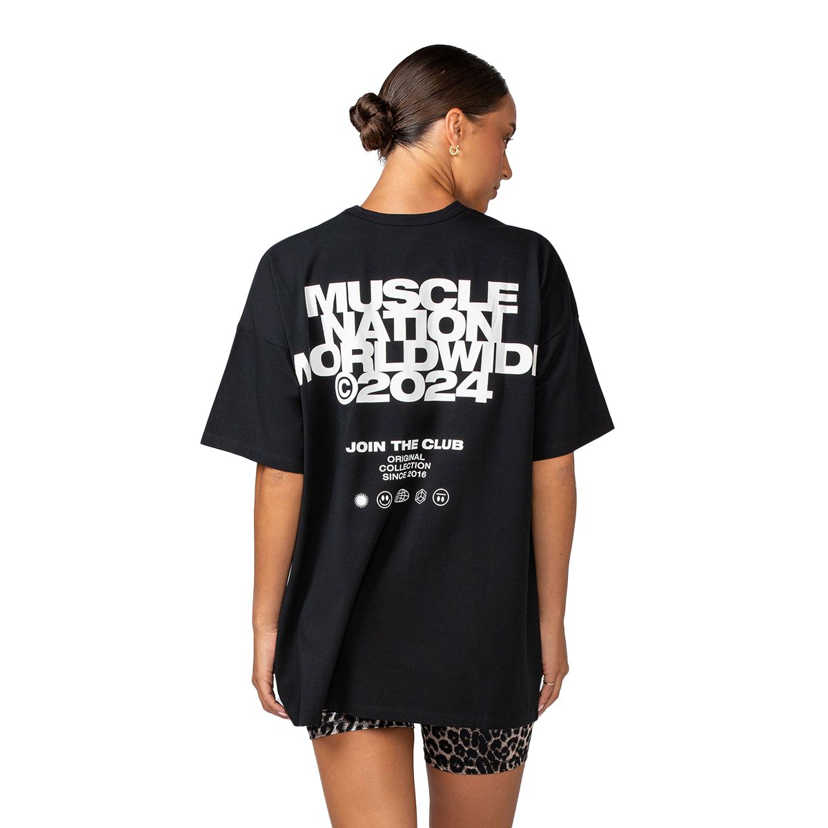 Muscle Nation Womens Global Oversized Tee