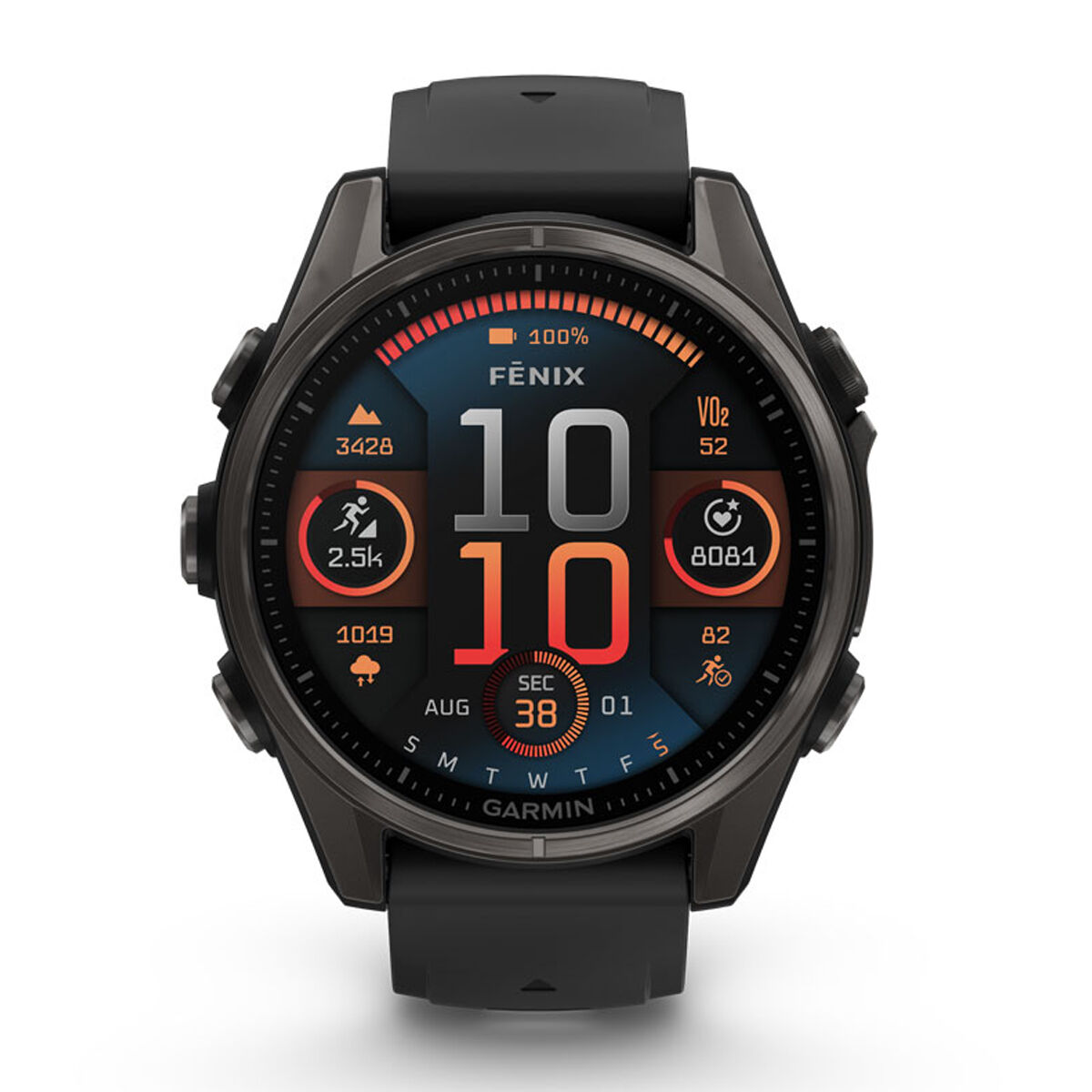 Garmin Fenix 8 51mm AMOLED Sapphire Watch - Black