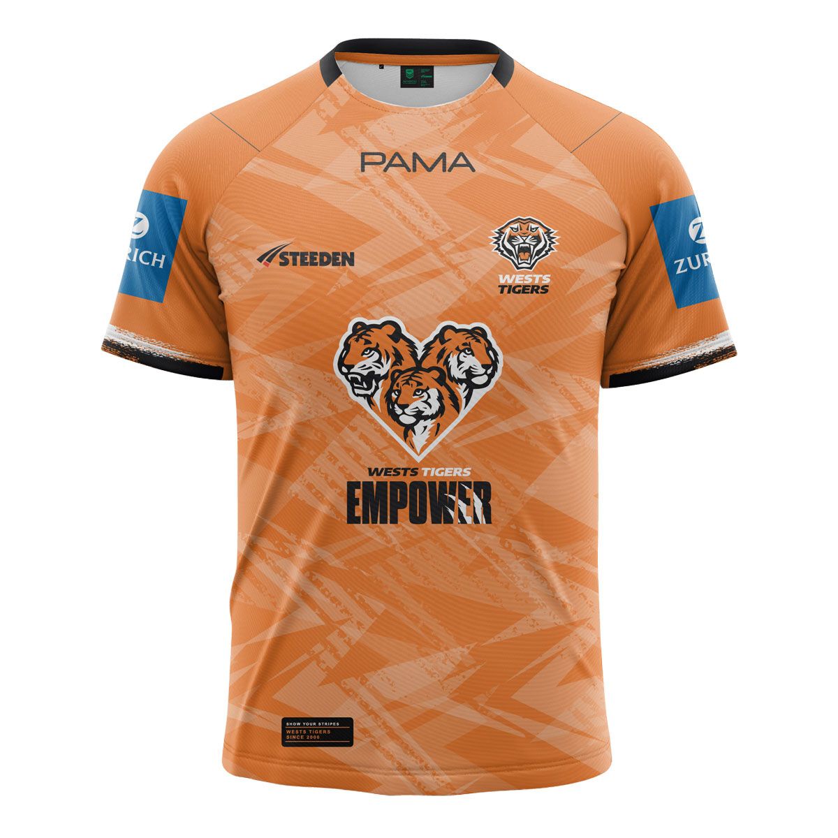 Wests Tigers 2025 Mens Training Tee