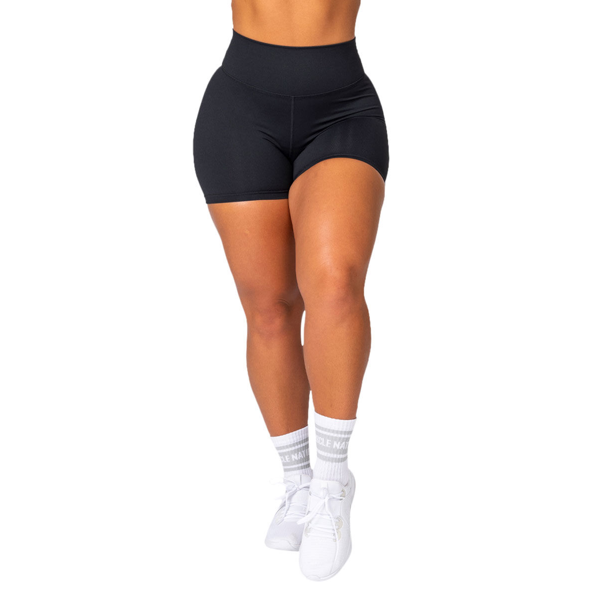 Muscle Nation Womens Signature Scrunch Midway Shorts