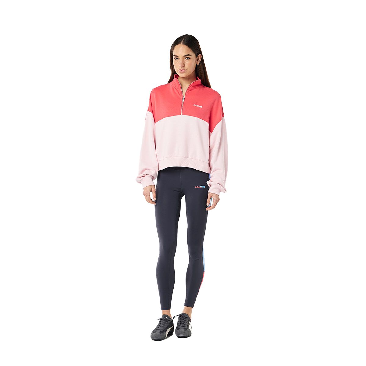 P.E Nation Womens Kayenta Zip Neck Sweatshirt