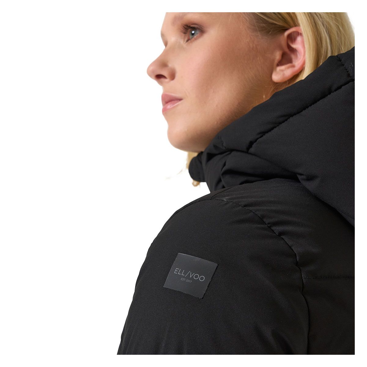 Ell/Voo Womens Leila Long Puffer Jacket