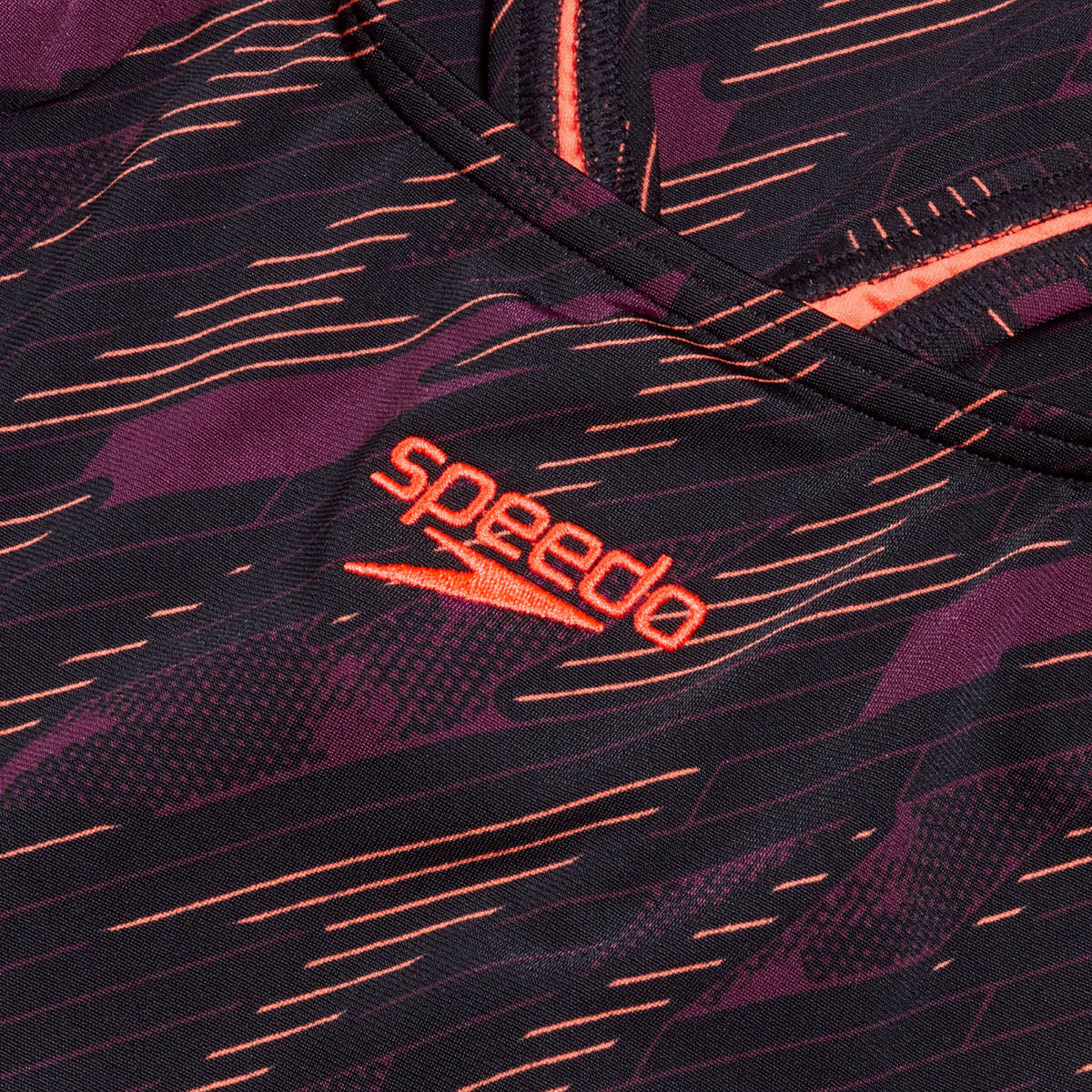 Speedo Womens Hyperboom Allover Medalist One Piece Swimsuit