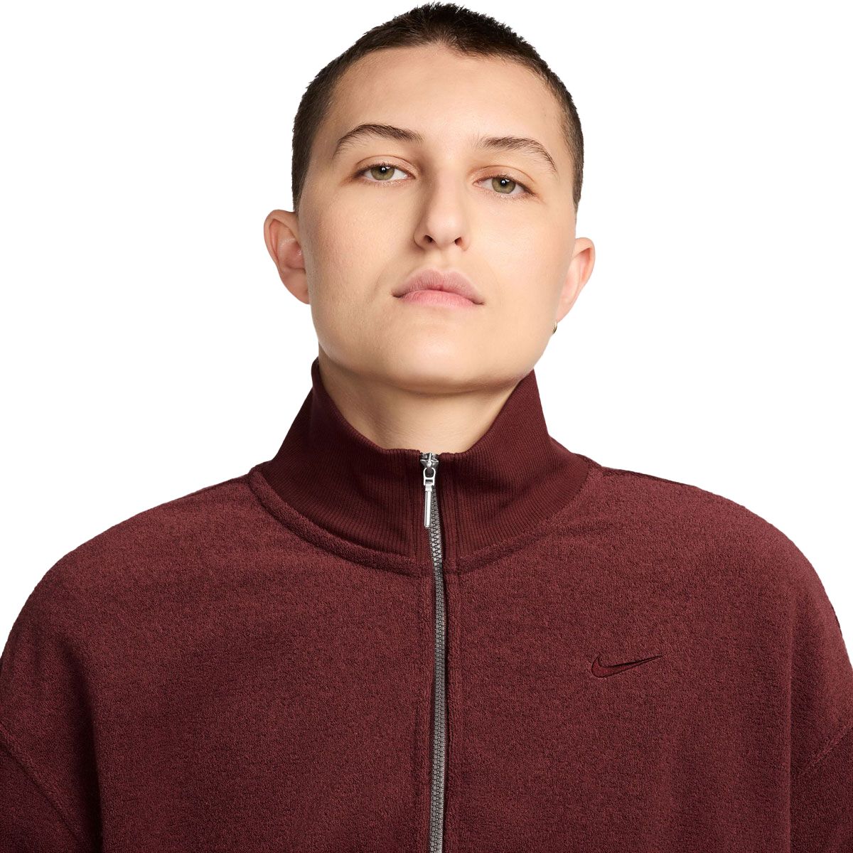 Nike Womens Sportswear Phoenix Fleece Plush Oversized Quarter Zip Sweatshirt