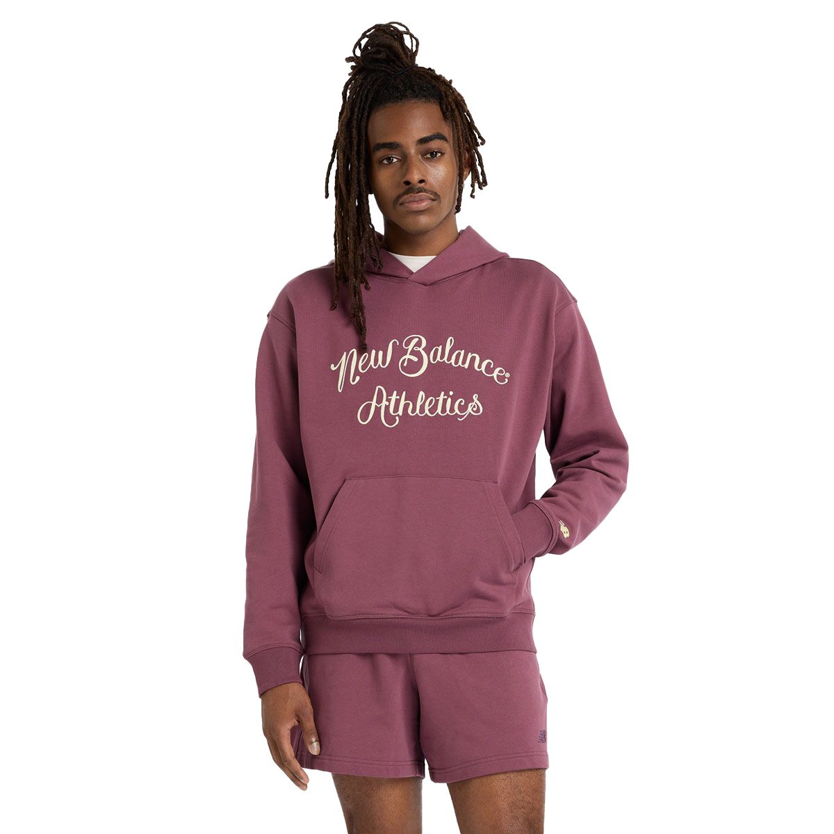 New Balance Mens Athletics Relaxed League Pullover Hoodie